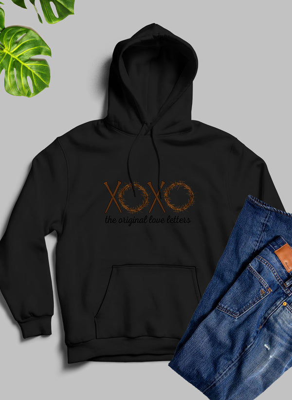 XOXO Hoodie featuring a cozy fleece blend, adjustable hood, and stylish design by top artists.