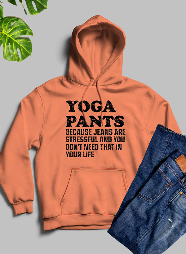 A stylish Yoga Pants Hoodie featuring a cozy fleece blend, adjustable hood, and vibrant artistic designs.