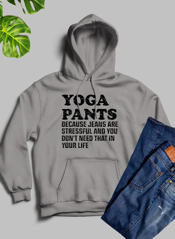 A stylish Yoga Pants Hoodie featuring a cozy fleece blend, adjustable hood, and vibrant artistic designs.