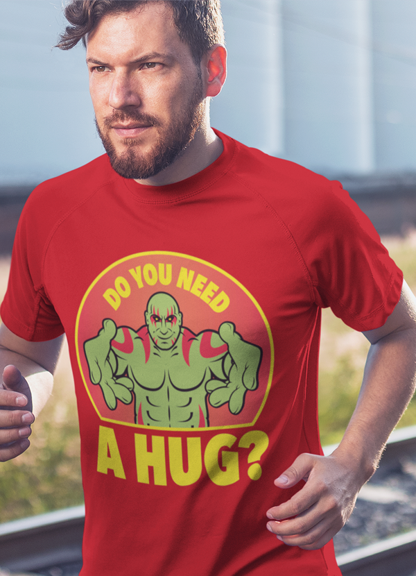 You Need A Hug T-shirt featuring a unique design, made from soft ringspun cotton, perfect for casual wear.