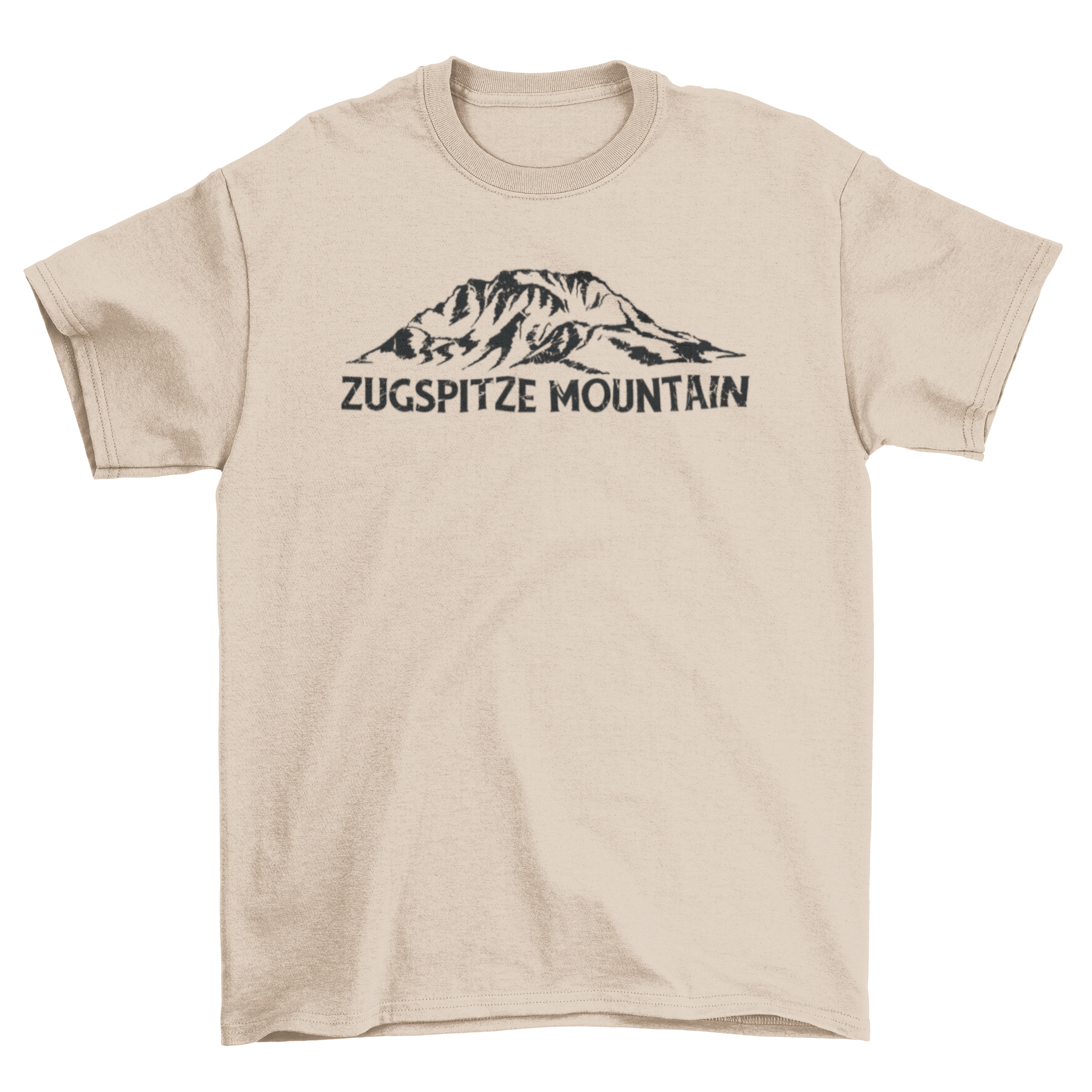 Zugspitze mountain t-shirt featuring a stunning mountain design, perfect for outdoor enthusiasts.