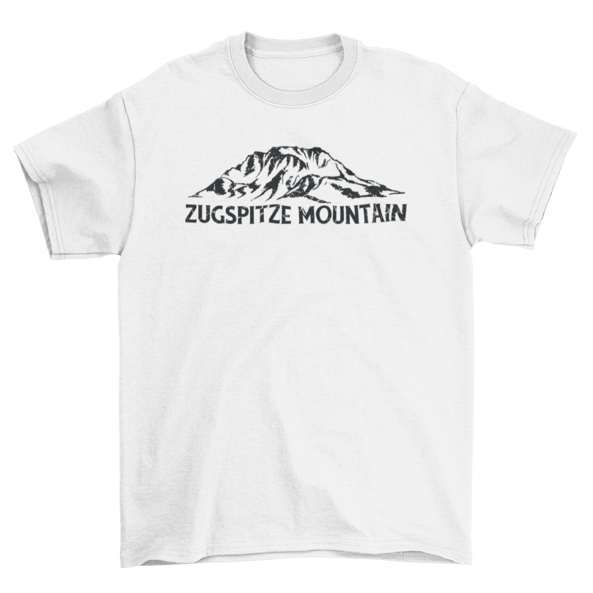 Zugspitze mountain t-shirt featuring a stunning mountain design, perfect for outdoor enthusiasts.