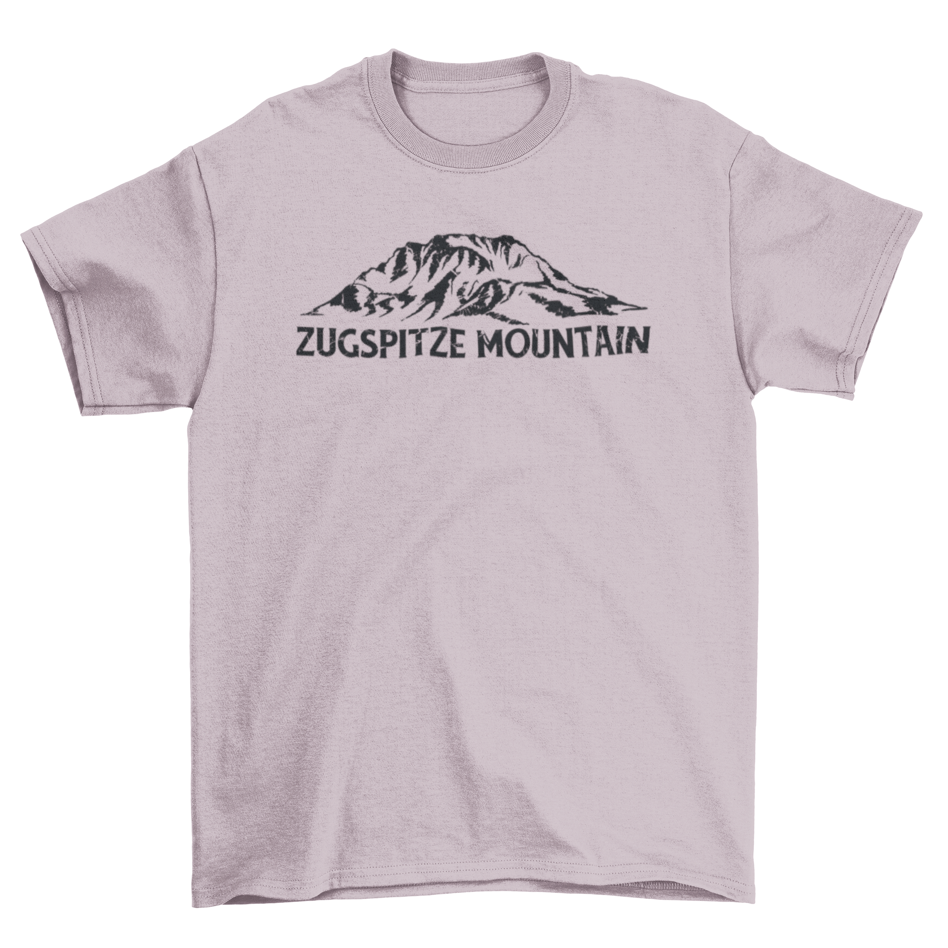 Zugspitze mountain t-shirt featuring a stunning mountain design, perfect for outdoor enthusiasts.