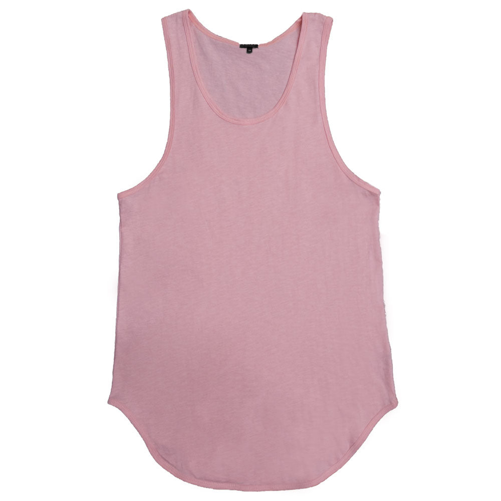 A stylish Capsule Layer Tank Top featuring an extended scoop neckline and muscle tank design, perfect for layering or casual wear.