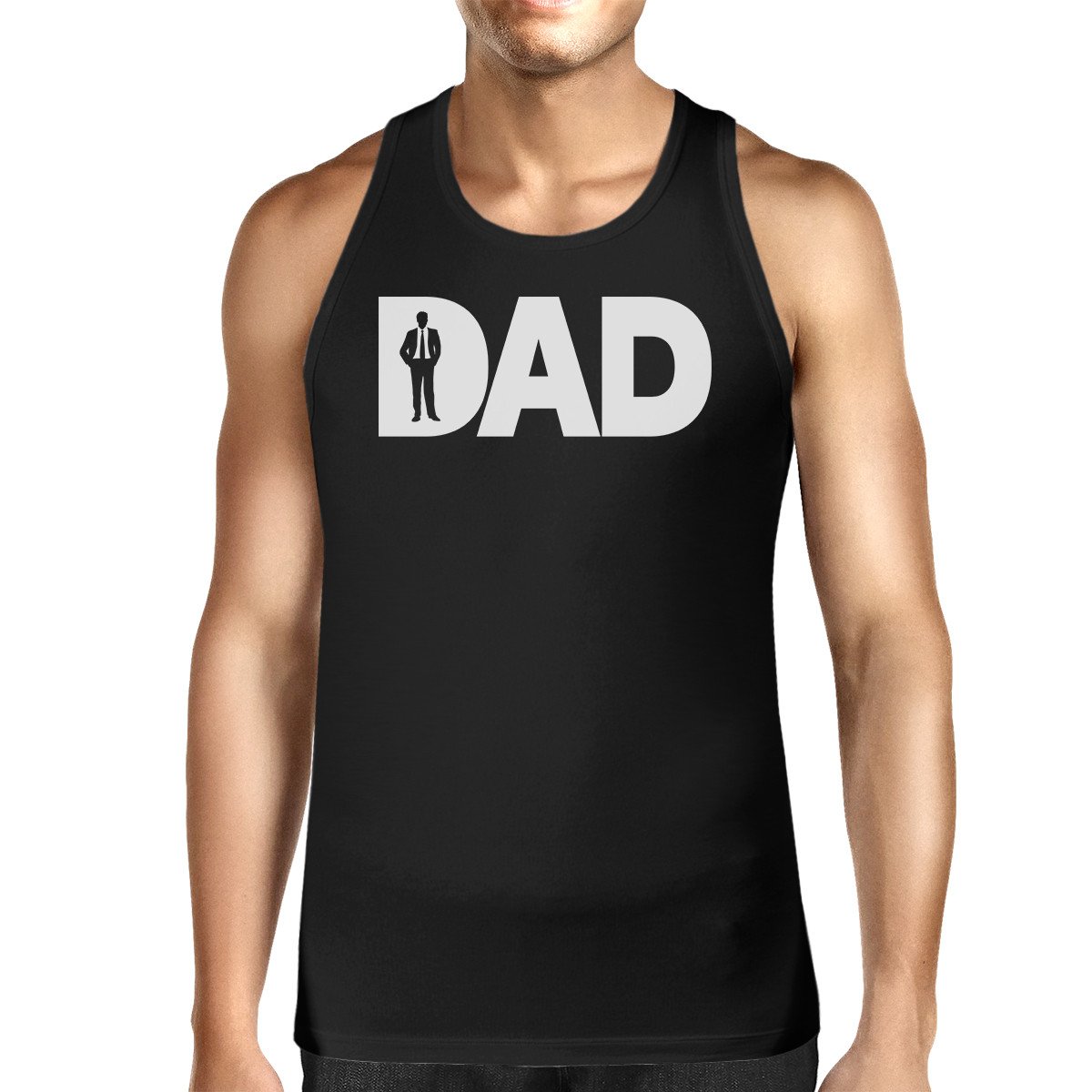 Main Dad Business Mens Black Unique Graphic Tank Top image