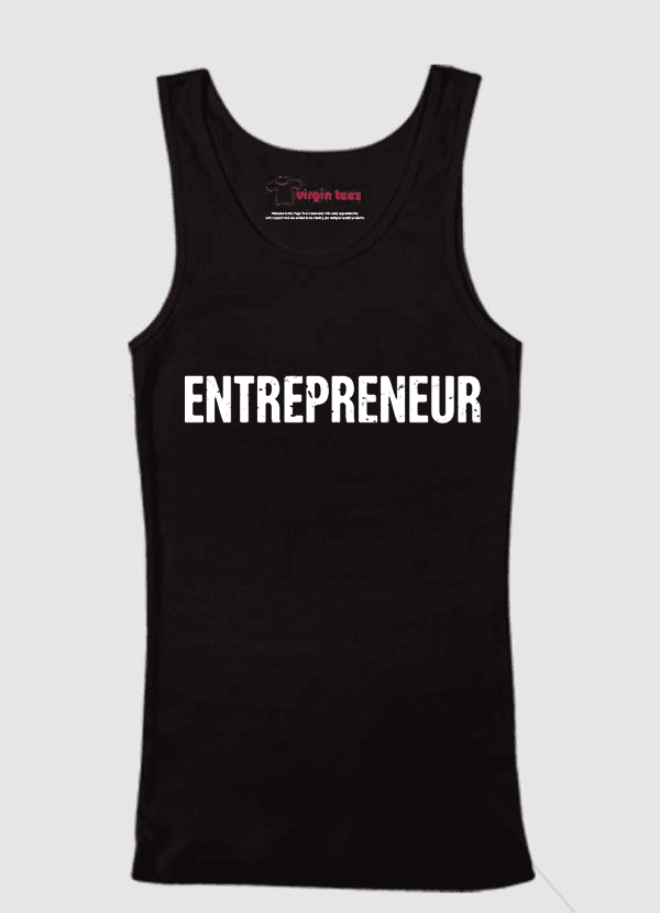 A stylish Entrepreneur Tank Top made from 100% cotton, featuring vibrant colors and a comfortable fit, perfect for expressing your entrepreneurial spirit.