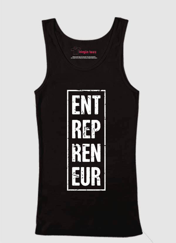 Entrepreneur Vertical Tank Top in various colors, showcasing its soft cotton fabric and stylish design, perfect for casual and active wear.