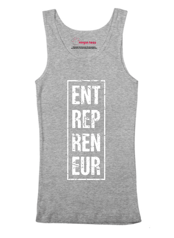 Entrepreneur Vertical Tank Top in various colors, showcasing its soft cotton fabric and stylish design, perfect for casual and active wear.