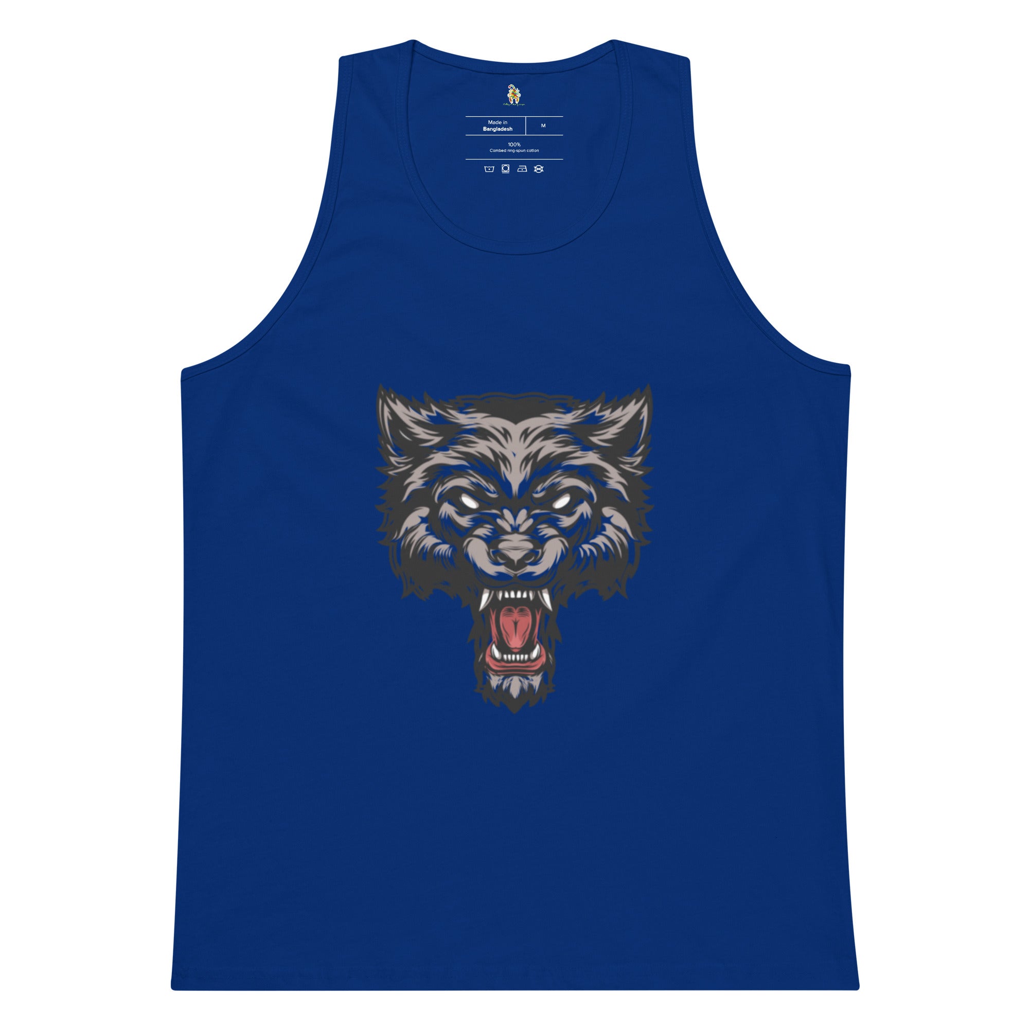 Men's Tiger premium tank top in various colors, showcasing its soft fabric and relaxed fit.