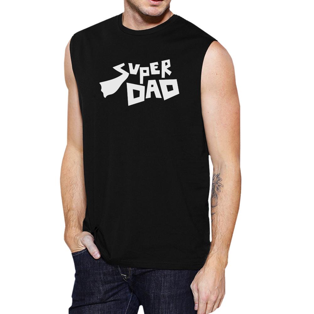 Main Super Dad Men's Funny Graphic Muscle Top Best Dad image