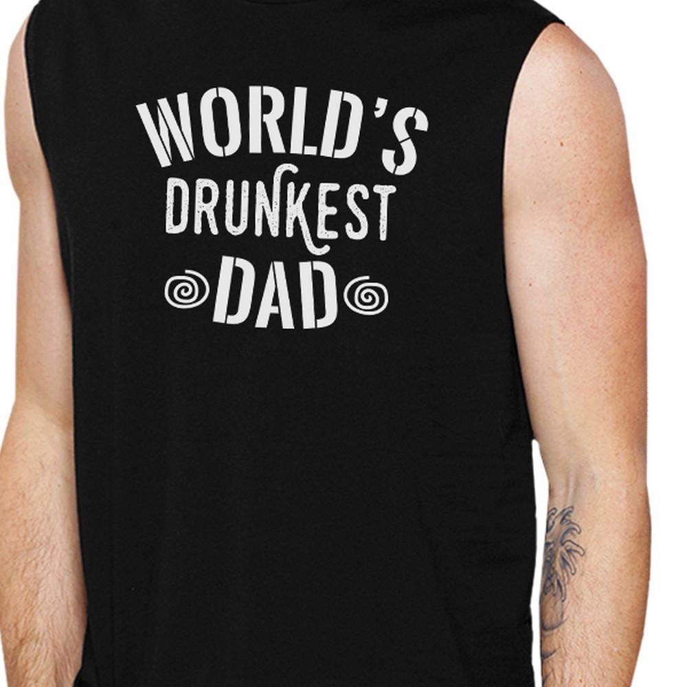 Men's black tank top featuring a humorous 'World's Bestest Farter' design, made from 100% cotton for comfort.