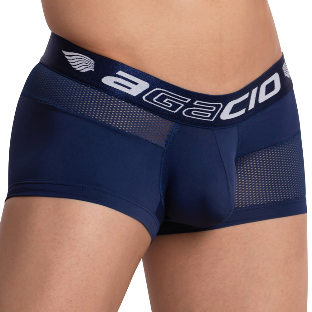 Agacio AGG059 Guy Boxer made from polyamide spandex, showcasing its soft fabric and stylish design.