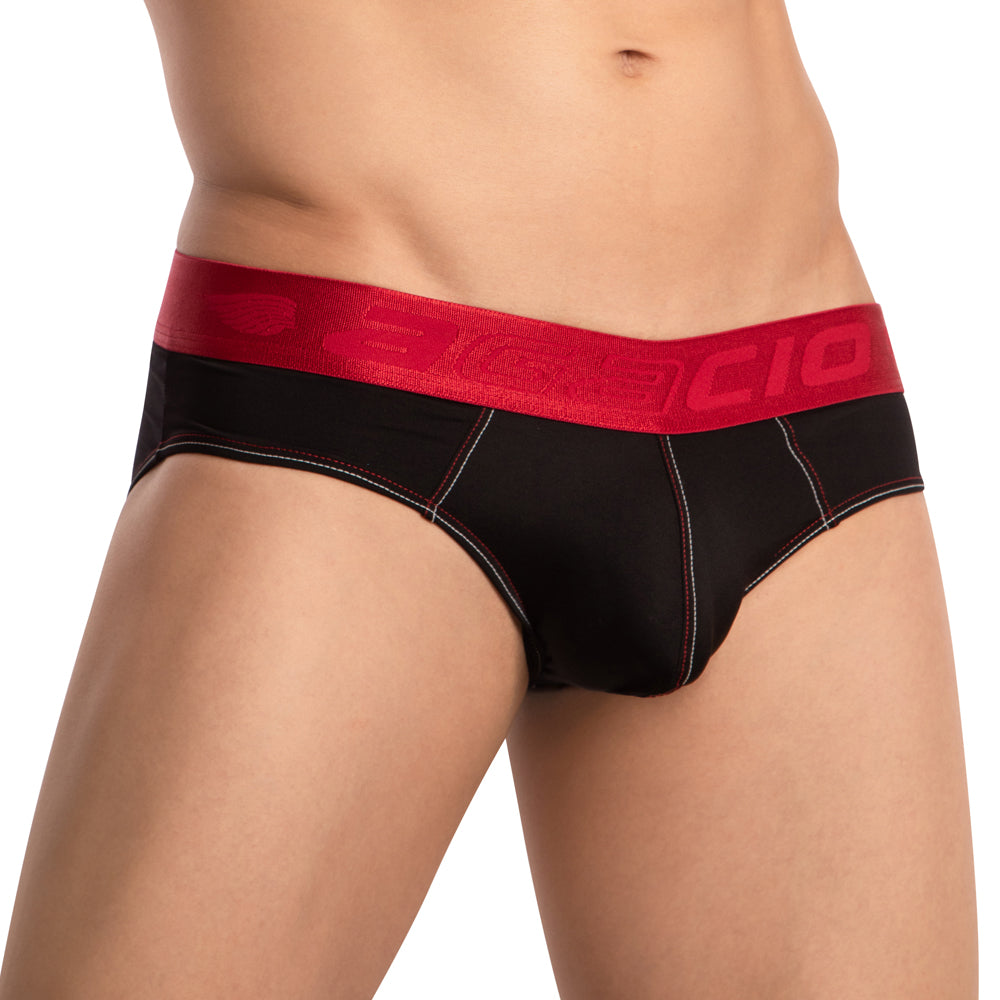 Agacio AGJ037 Trendy Bold Brief showcasing a stylish design with a thick elastic waistband and supportive pouch.