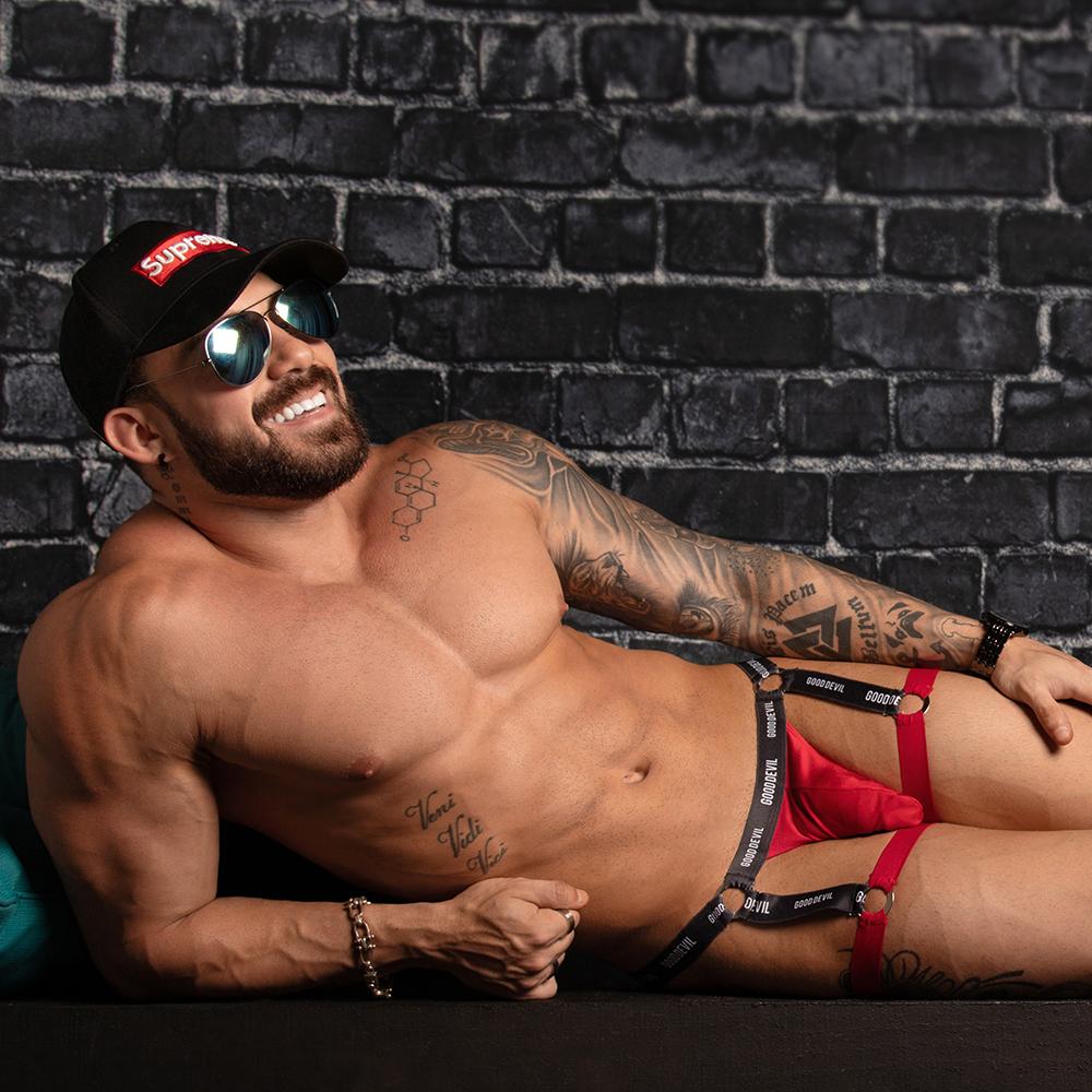 Good Devil GDE040 Garder Jock made from polyamide and spandex, featuring a stylish design and comfortable fit.