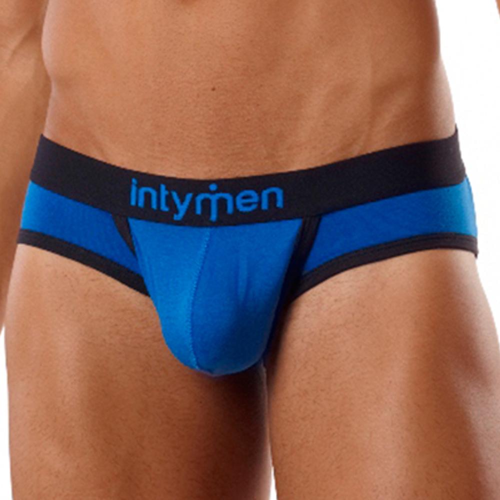 Intymen INT6300 Fill It Brief in various colors showcasing its sexy design and contoured pouch.