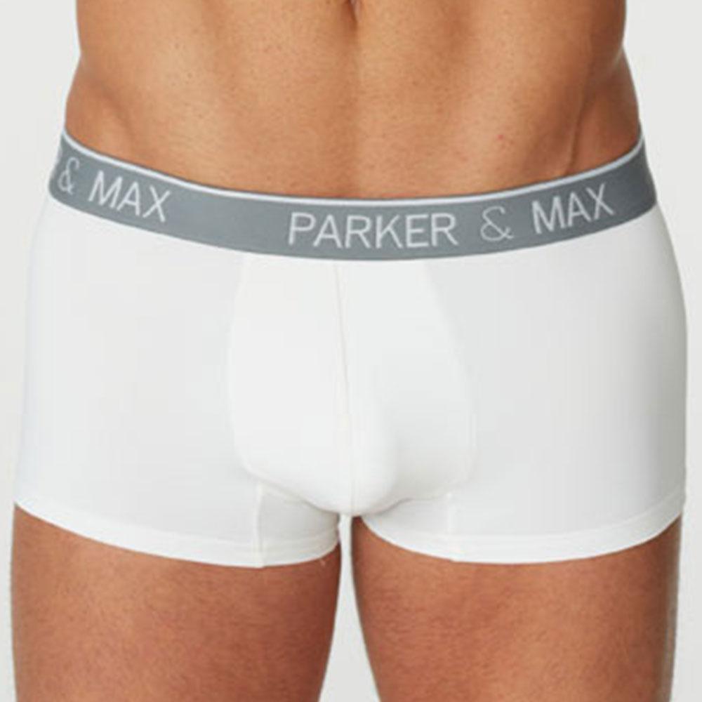 Parker & Max PMFP-T1 Micro Luxe Trunk showcasing contoured pouch and elastic waistband in a stylish design.