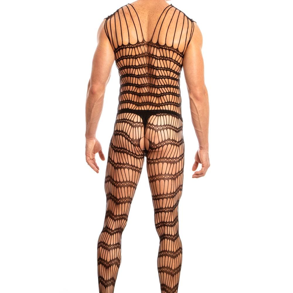 Secret Male SMC001 Bodystocking showcasing a stylish net and lace design, perfect for men looking for sensual and comfortable lingerie.