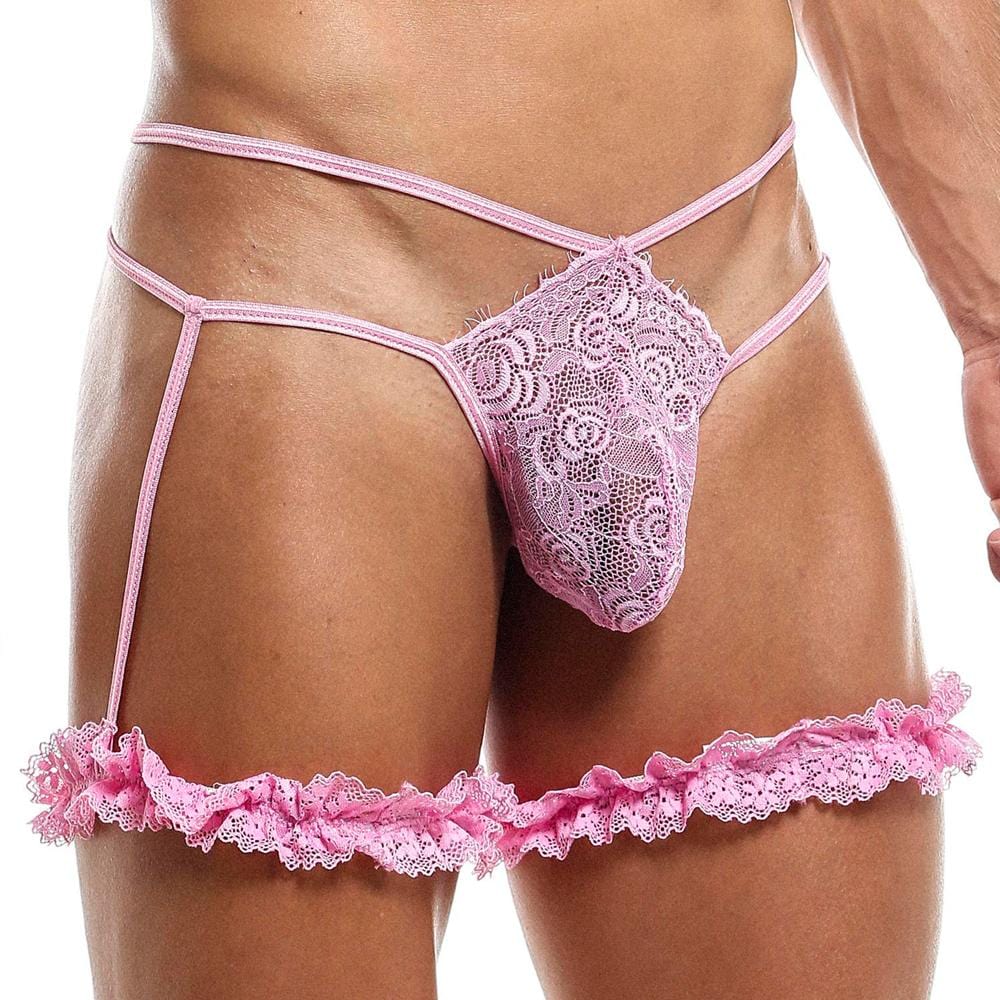 Secret Male SML010 Bawd G-String featuring a sexy lace design and supportive strings.