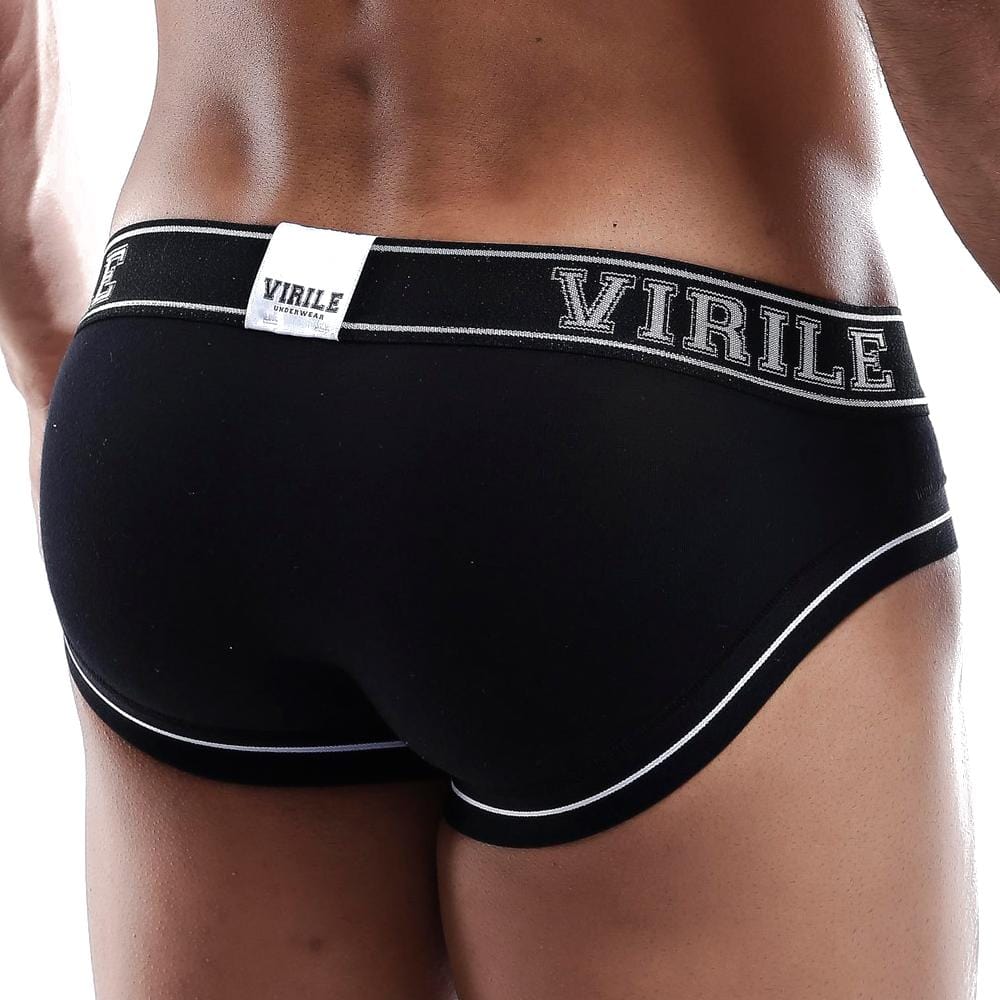 Virile VLH004 Brief for men, showcasing a designer style with a special front pouch and elastic waistband in vibrant colors.