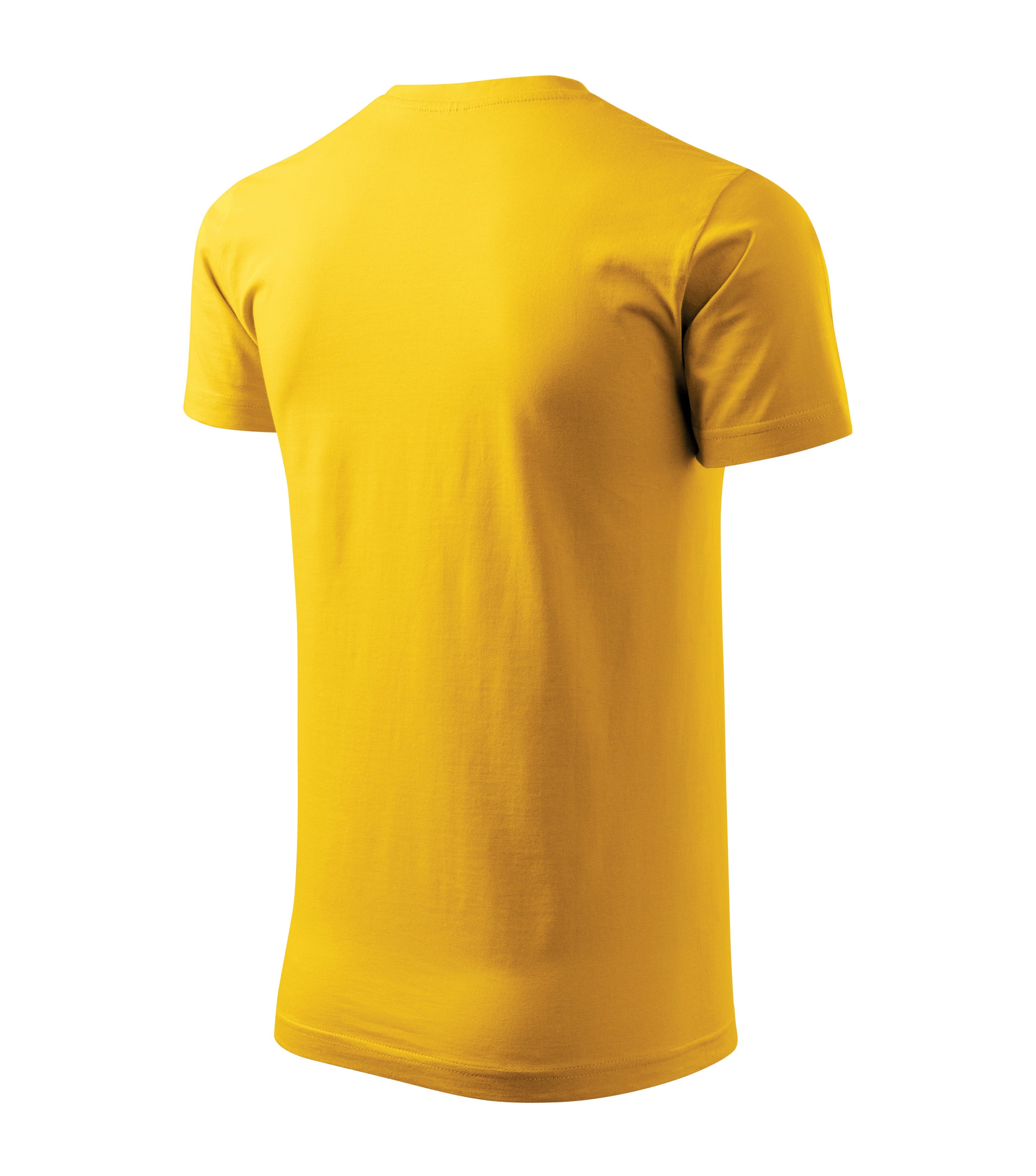 50 Basic T-Shirts in verschiedenen Farben, aus 100% Baumwolle, mit Druckoptionen und schmal geformtem Kragensaum.