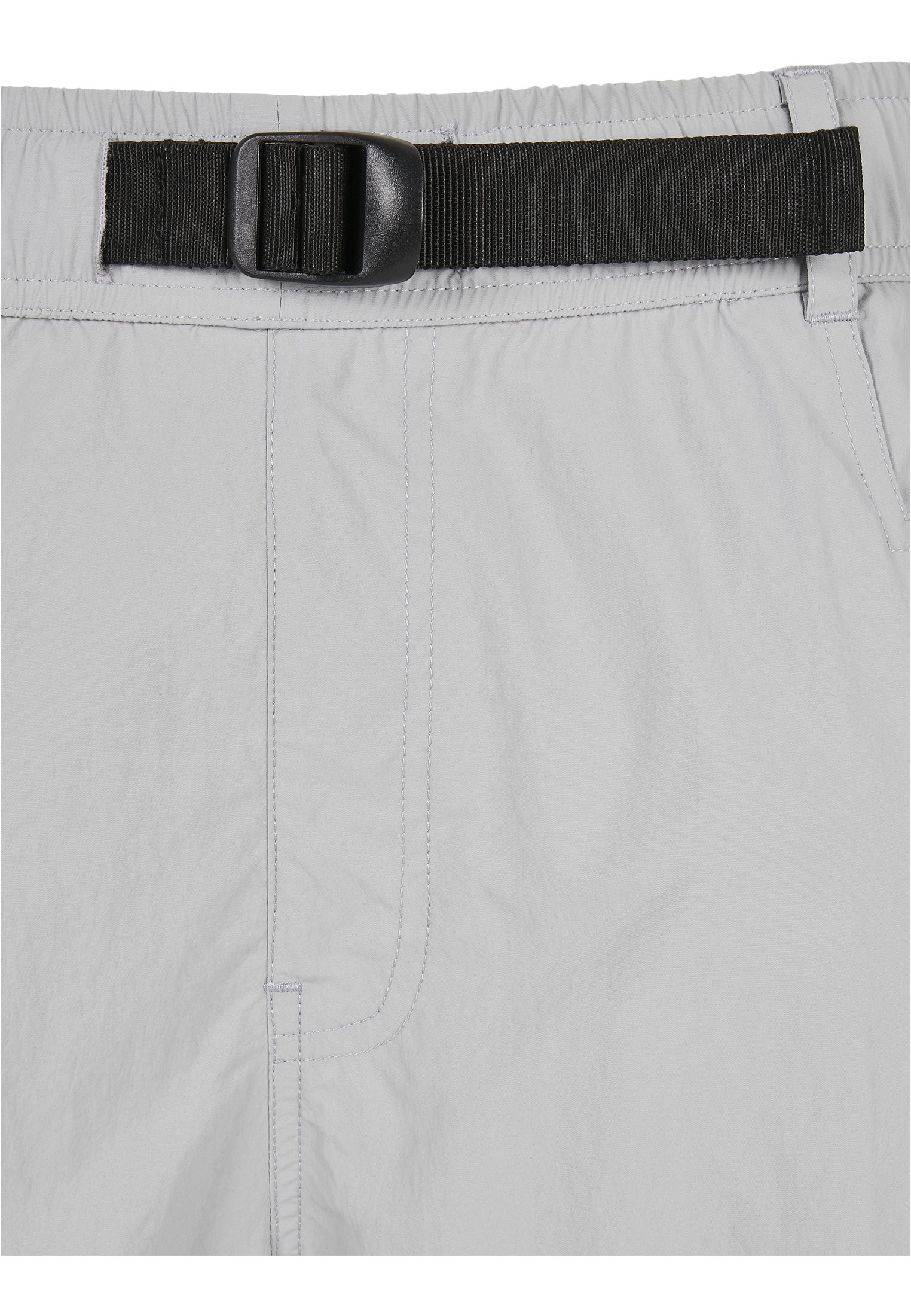 Men's adjustable nylon cargo pants featuring multiple pockets and a matching belt, perfect for summer wear.