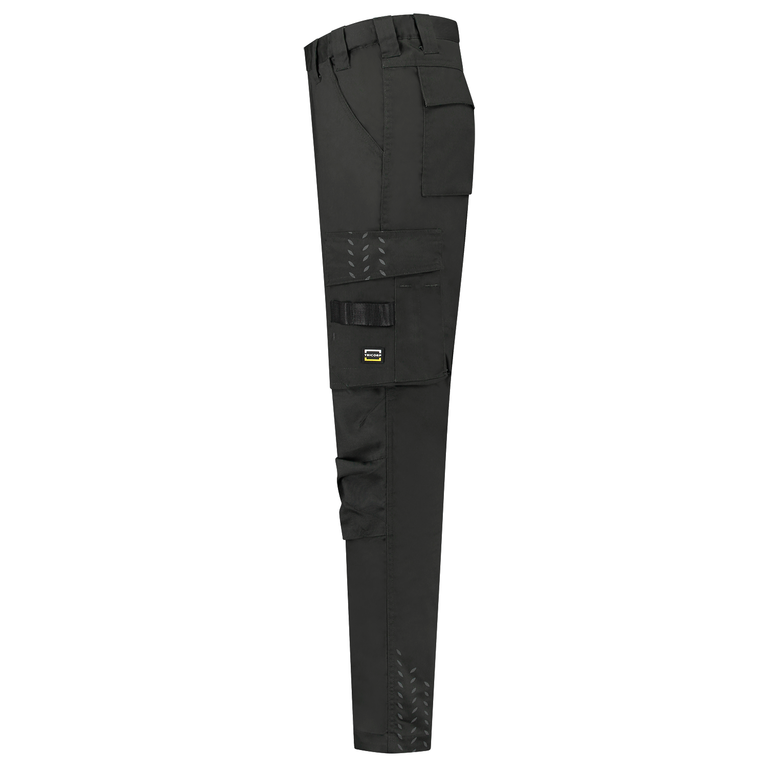 Arbeitshose Twill Cordura in verschiedenen Längen mit elastischem Bund und reflektierendem Aufdruck, ideal für Bau und Gartenbau.