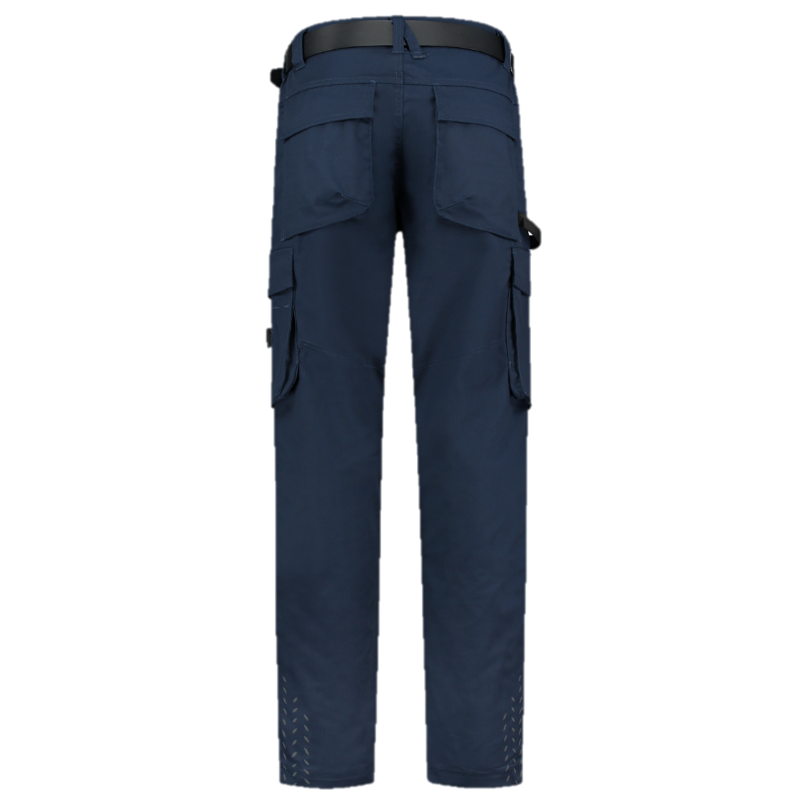 Arbeitshose Twill Cordura in verschiedenen Längen mit elastischem Bund und reflektierendem Aufdruck, ideal für Bau und Gartenbau.