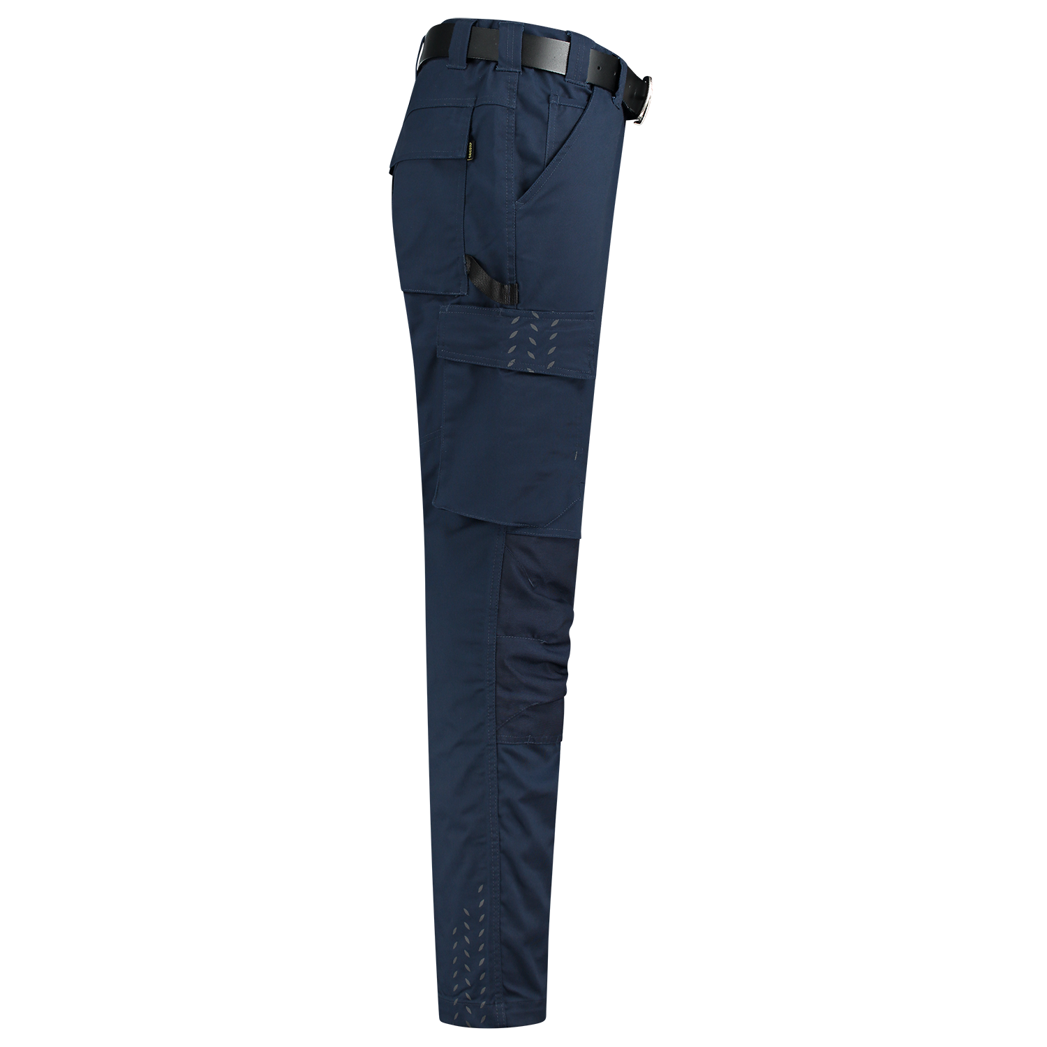 Arbeitshose Twill Cordura in verschiedenen Längen mit elastischem Bund und reflektierendem Aufdruck, ideal für Bau und Gartenbau.