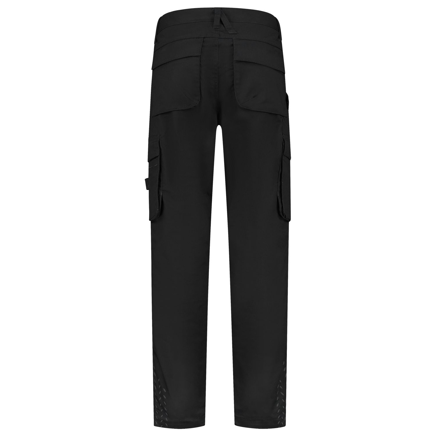 Arbeitshose Twill Cordura in verschiedenen Längen mit elastischem Bund und reflektierendem Aufdruck, ideal für Bau und Gartenbau.