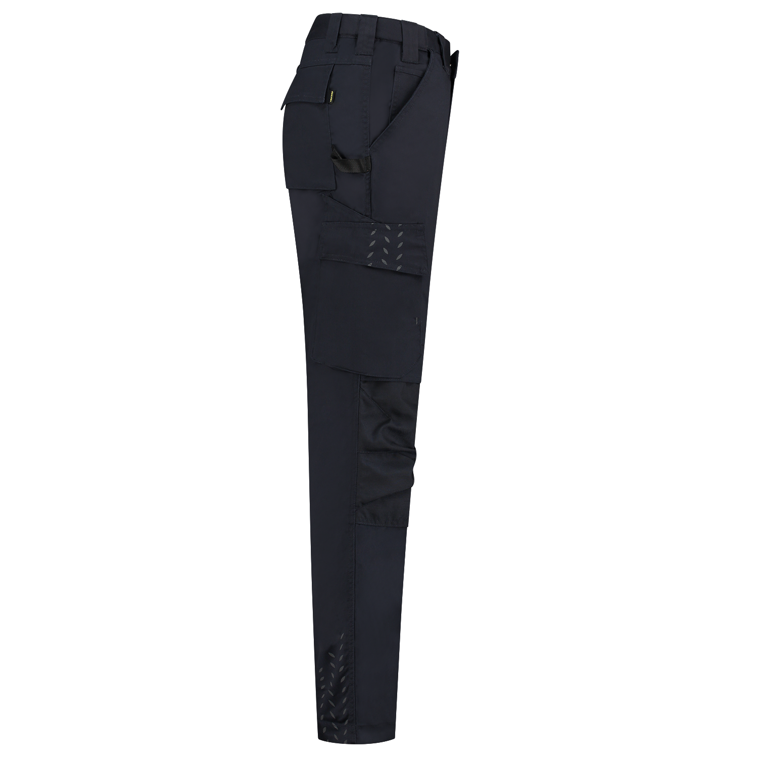 Arbeitshose Twill Cordura in verschiedenen Längen mit elastischem Bund und reflektierendem Aufdruck, ideal für Bau und Gartenbau.