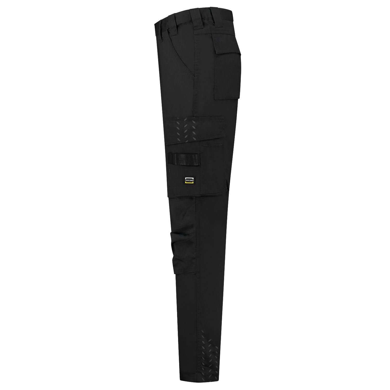 Arbeitshose Twill Cordura in verschiedenen Längen mit elastischem Bund und reflektierendem Aufdruck, ideal für Bau und Gartenbau.