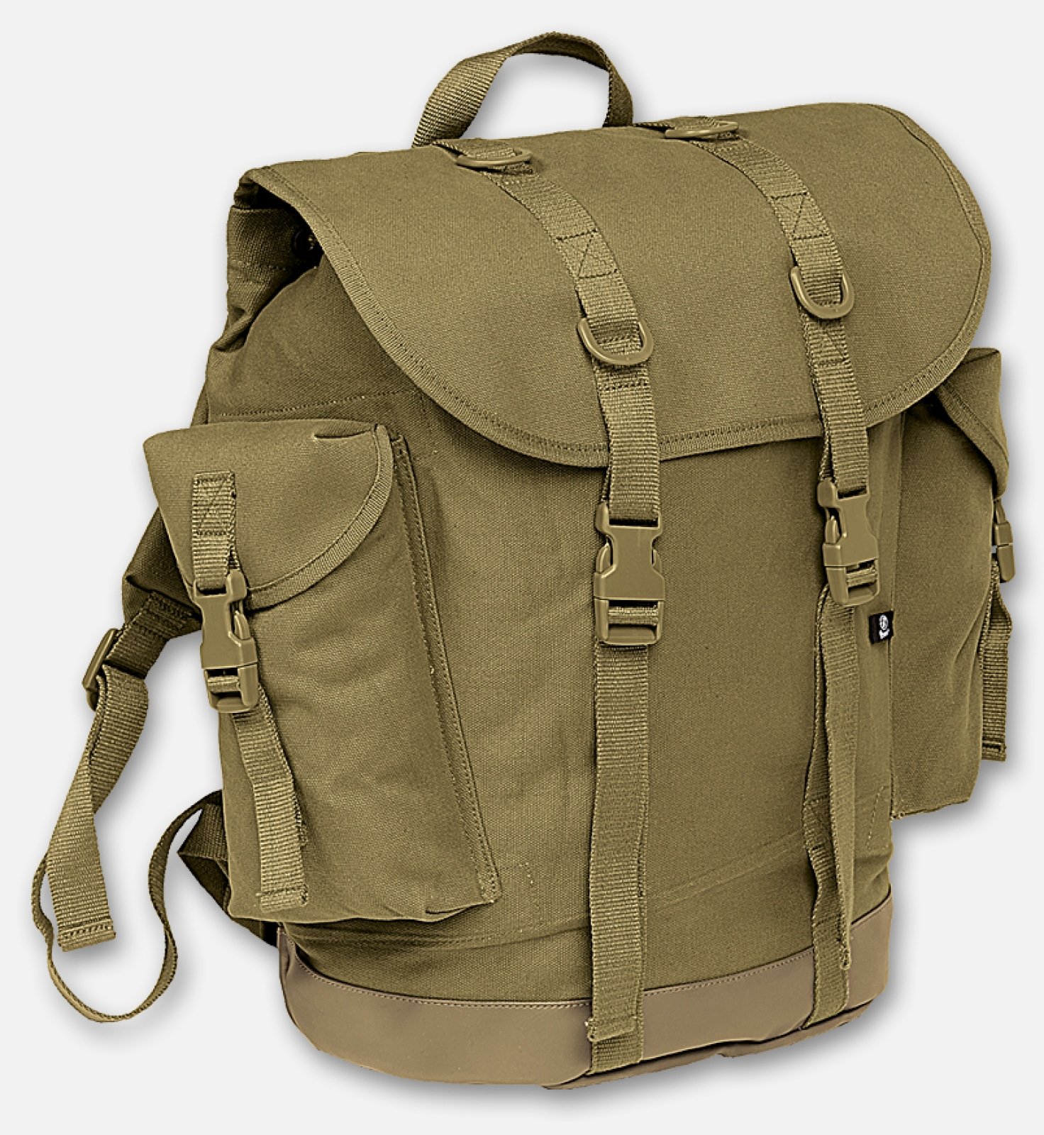 Armed Forces Hunter Backpack featuring padded straps, imitation leather accents, and multiple pockets, ideal for outdoor adventures.