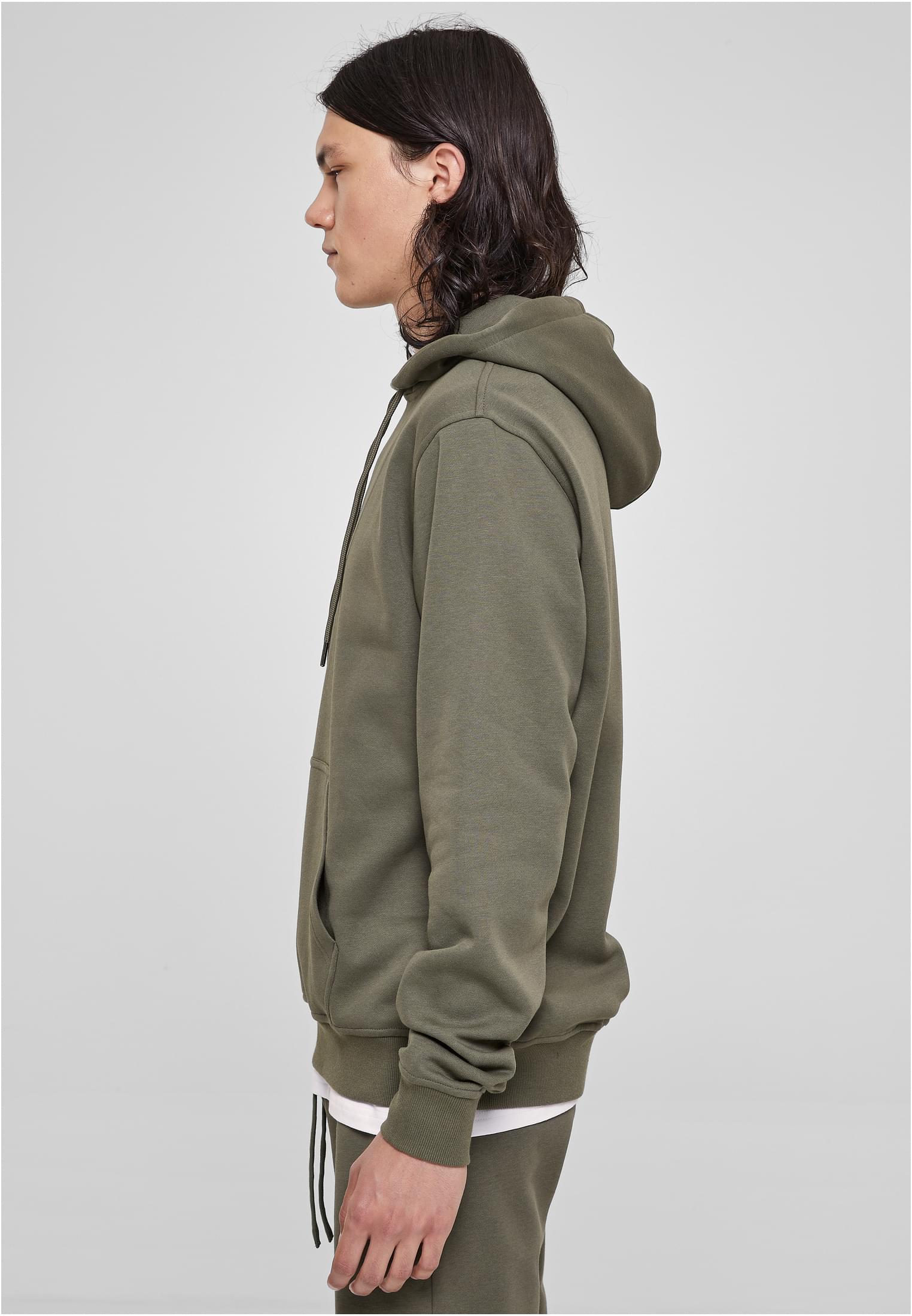 Basic Terry Hoodie in soft terry fabric, featuring a classic cut, ribbed cuffs, tonal strings, and a kangaroo pocket.