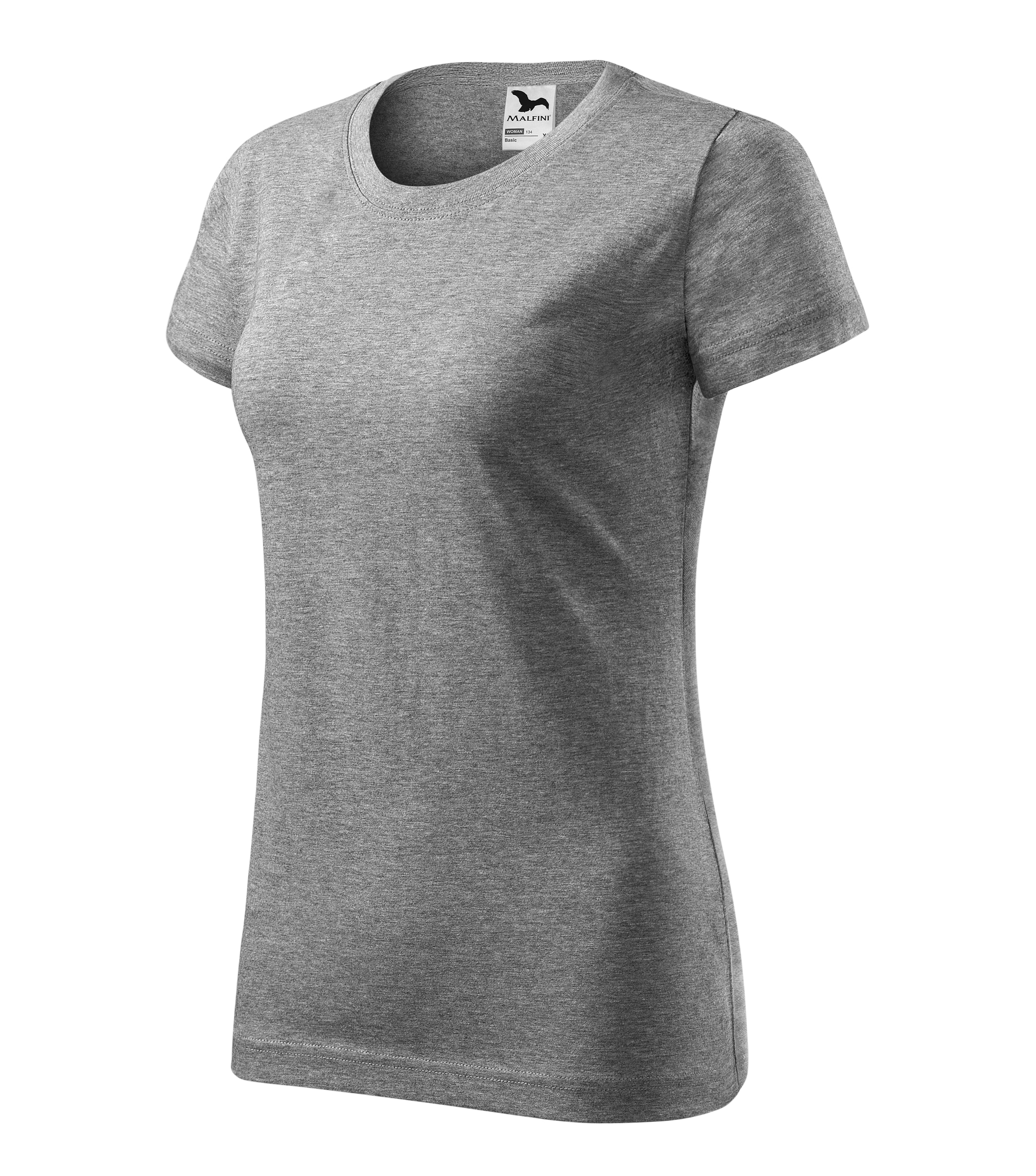 Basic T-shirt made of 100% cotton, featuring a fitted design and ribbed neckline.