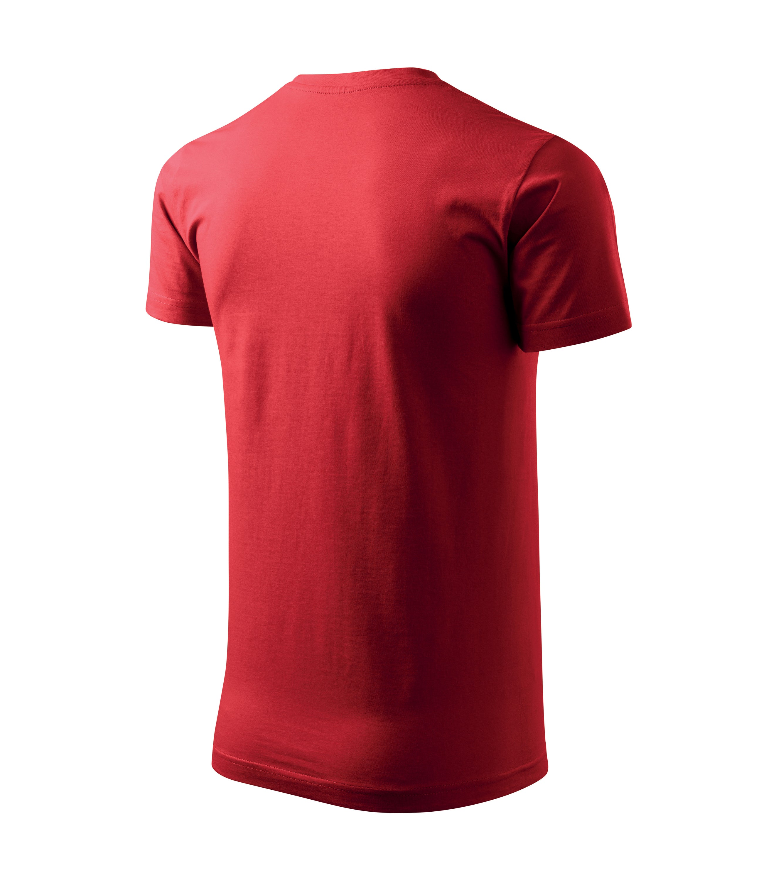 Basic T-shirt made of 100% cotton, featuring a fitted design and ribbed neckline.