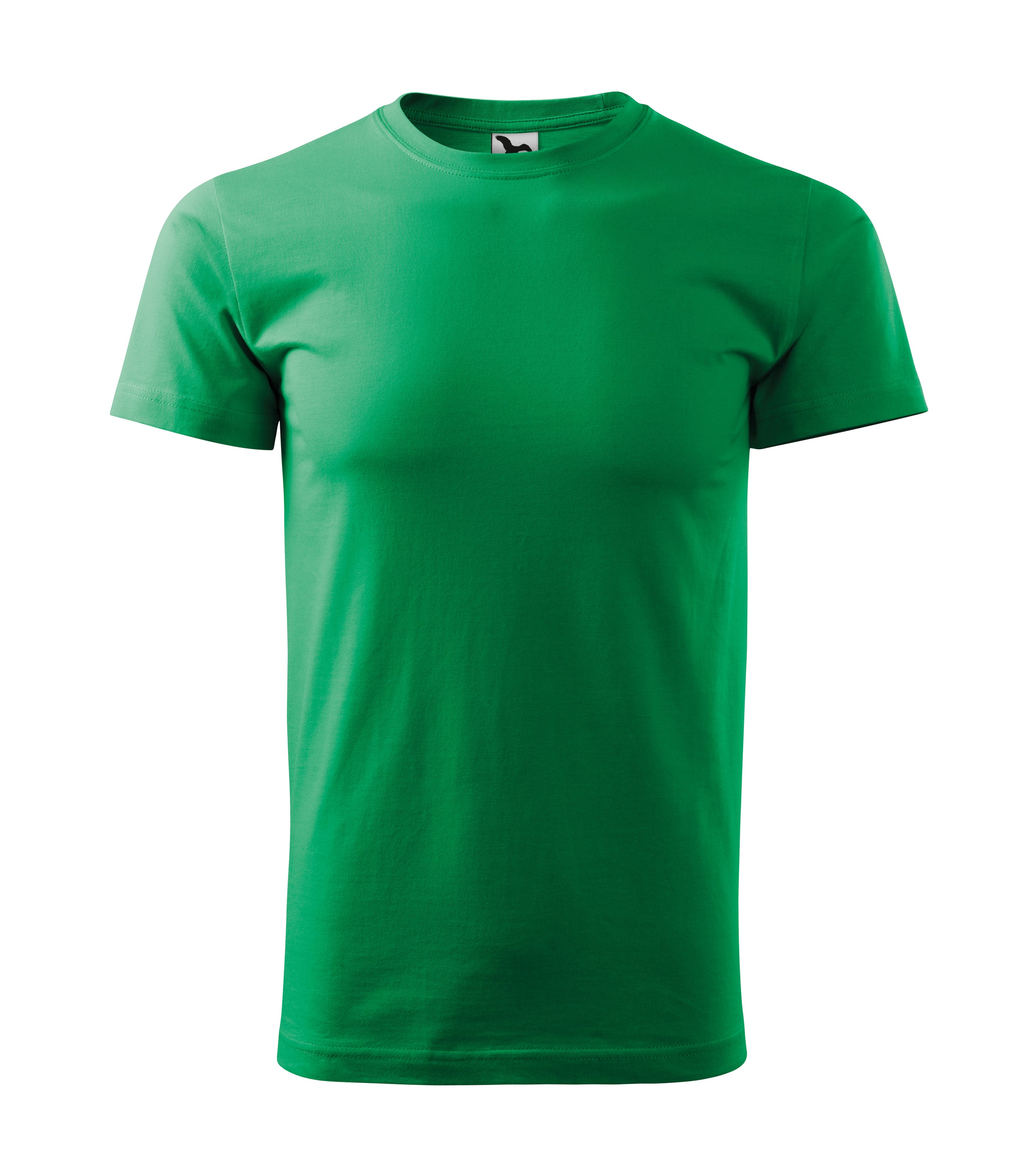 Basic T-shirt made of 100% cotton, featuring a fitted design and ribbed neckline.