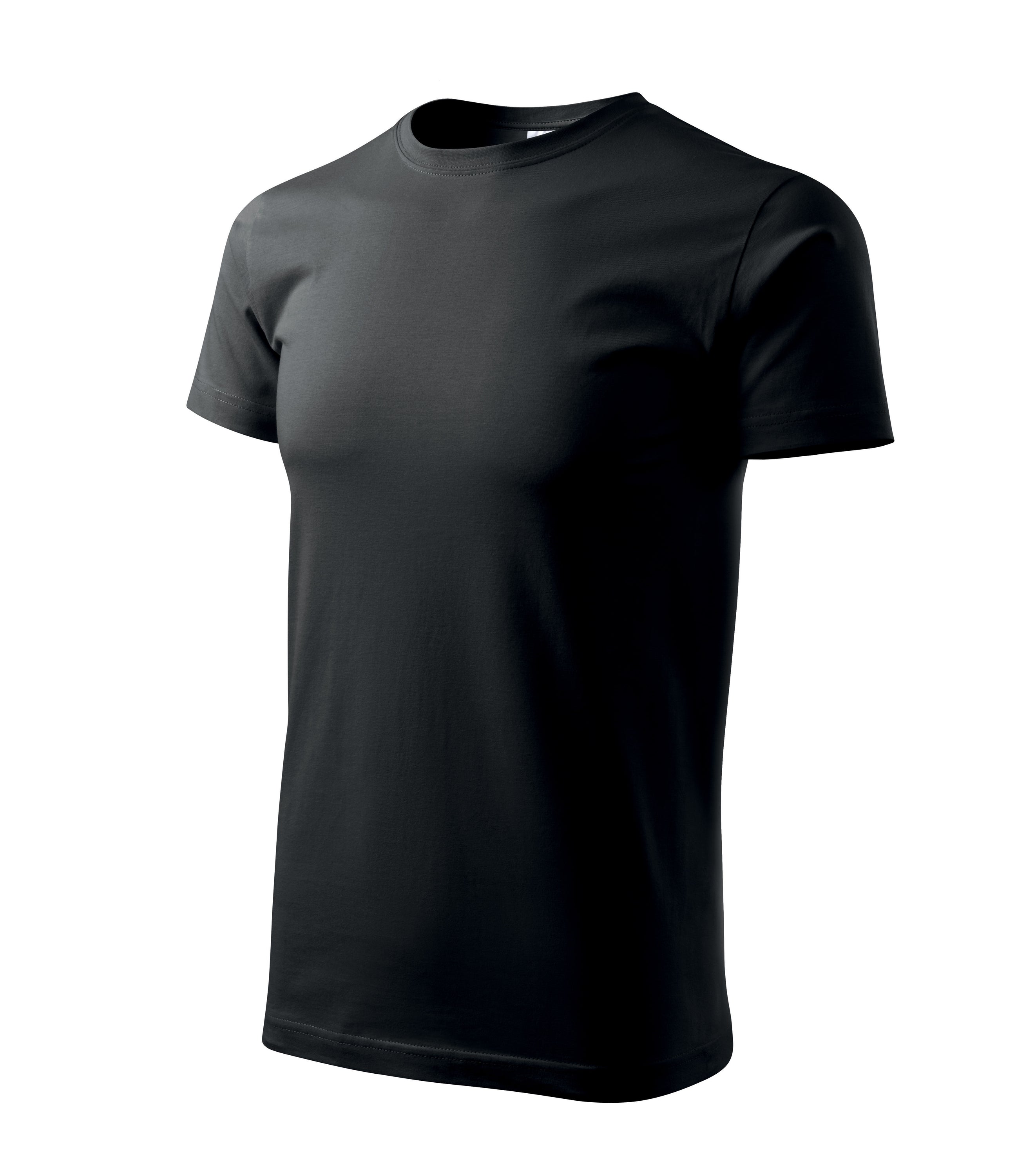 Basic T-shirt made of 100% cotton, featuring a fitted design and ribbed neckline.