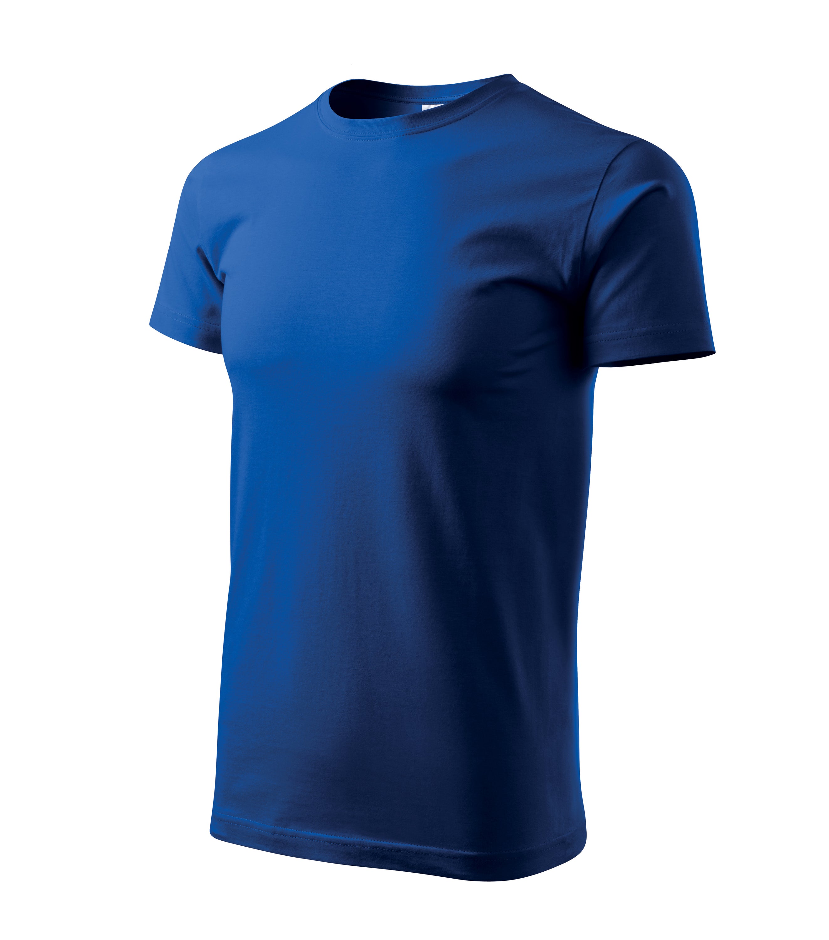 Basic T-shirt made of 100% cotton, featuring a fitted design and ribbed neckline.