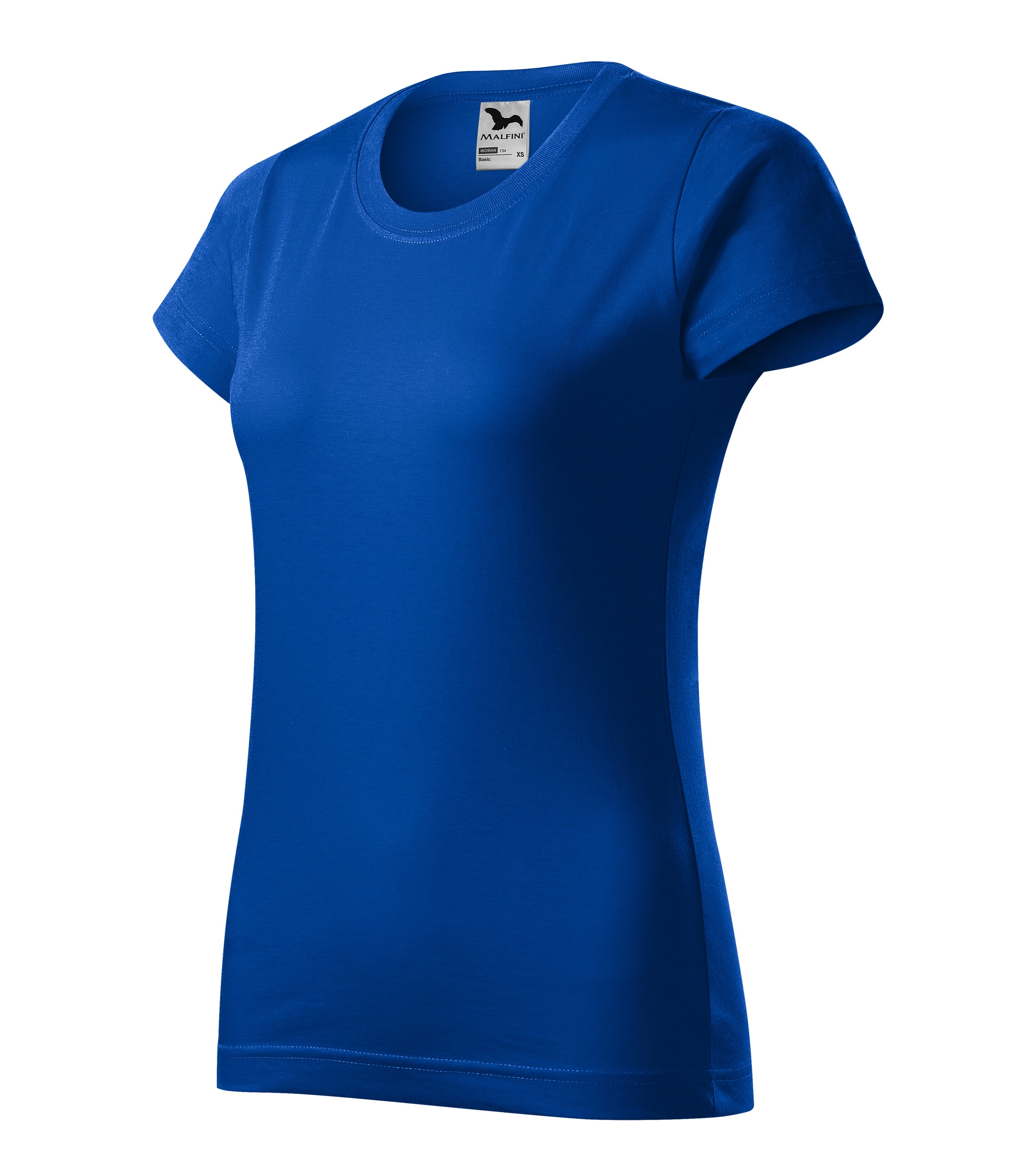 Basic T-shirt made of 100% cotton, featuring a fitted design and ribbed neckline.