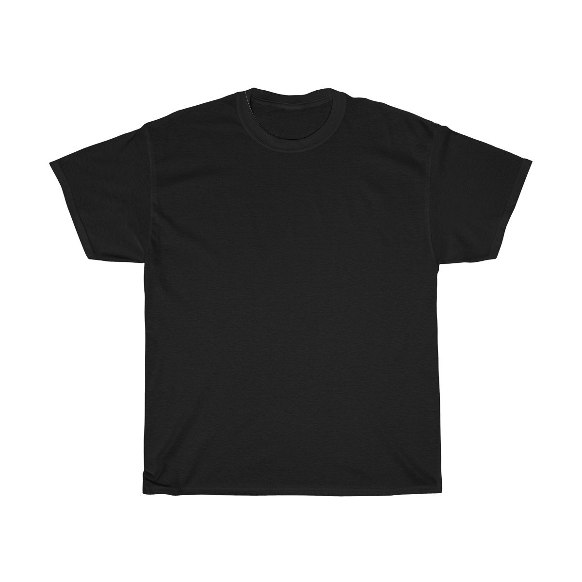 A stylish black t-shirt made from 100% soft cotton, featuring a unisex retail fit, perfect for casual wear.