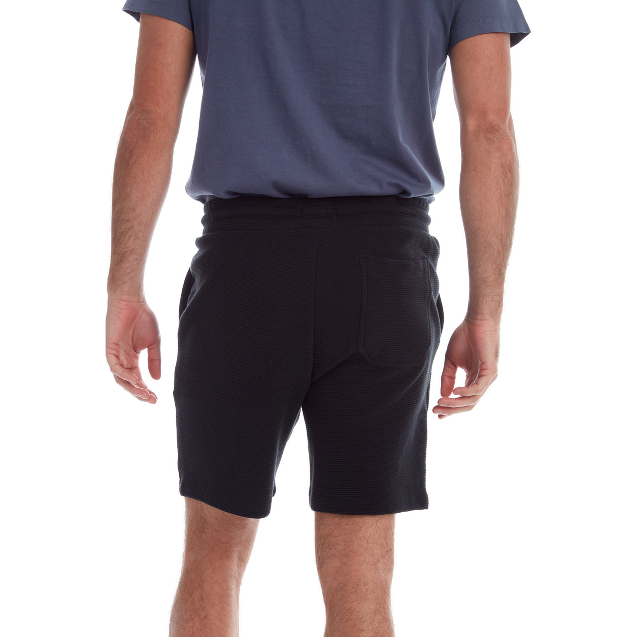 Bo Ottoman Elastic Waist Short in black, featuring a comfy elastic waistband and soft fabric blend for ultimate comfort.