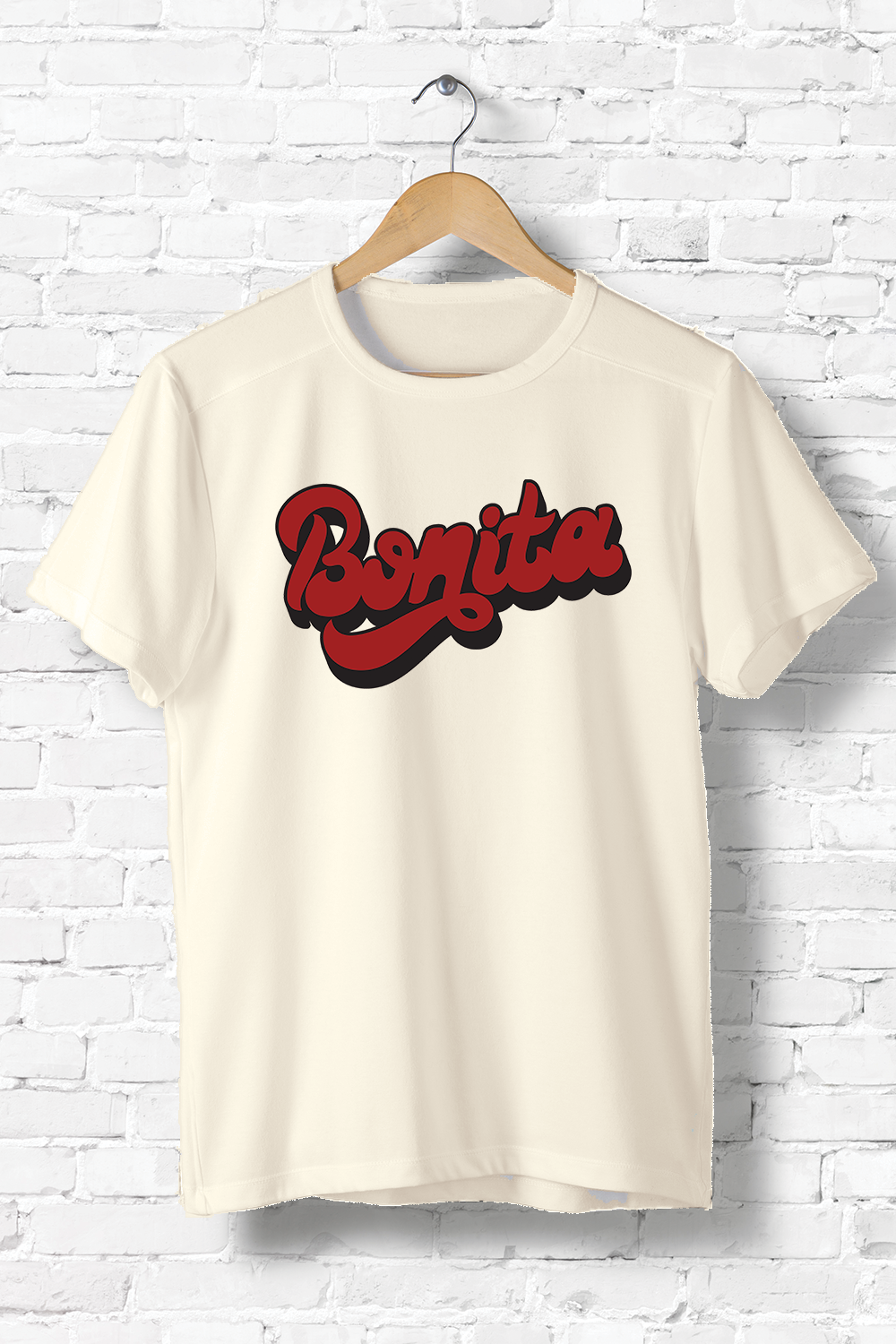 Bonita Vintage T-Shirt in soft ring-spun cotton, showcasing a stylish unisex design suitable for all occasions.