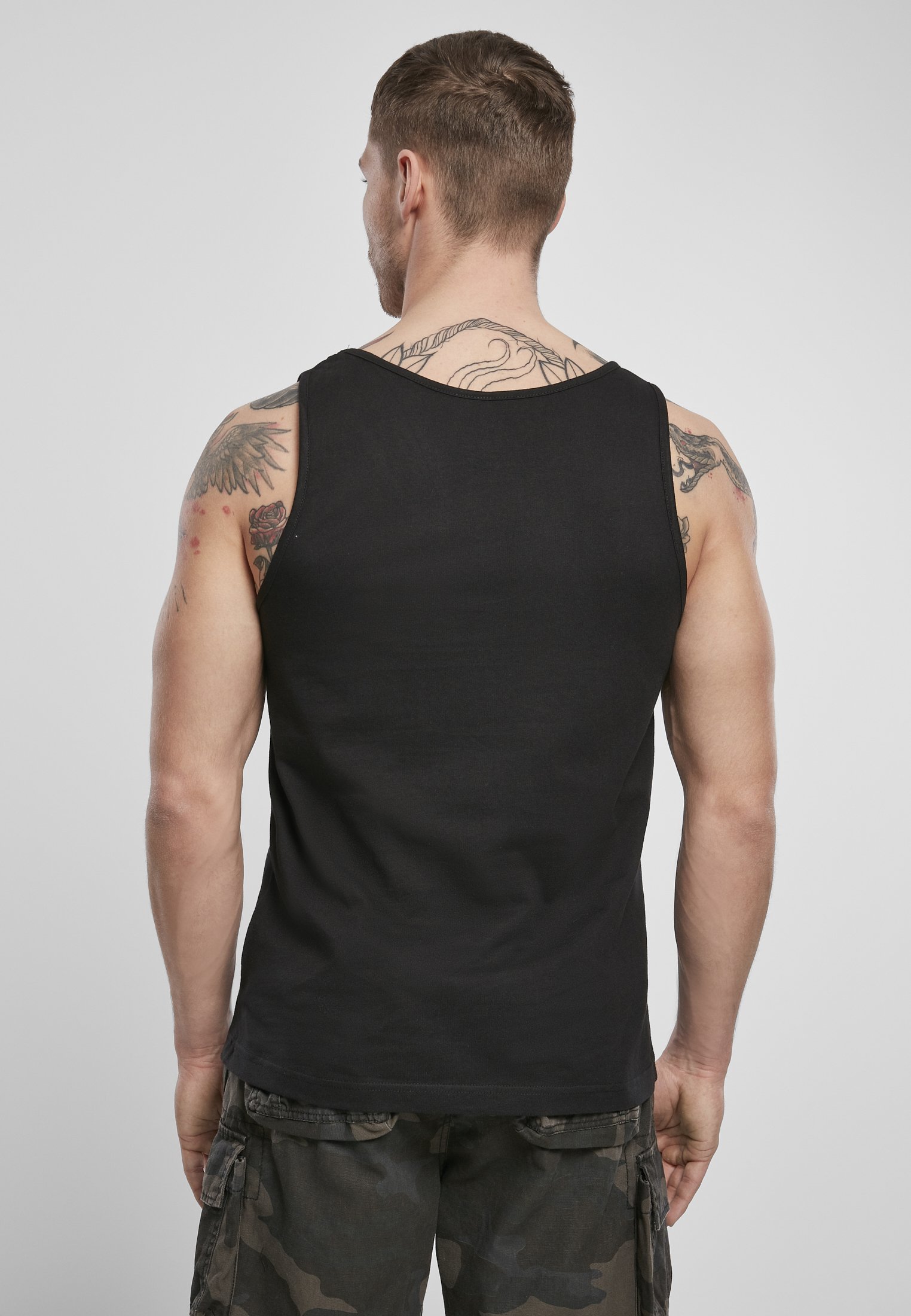 Brandit Tank Top made from 100% cotton, featuring a classic design suitable for casual wear.