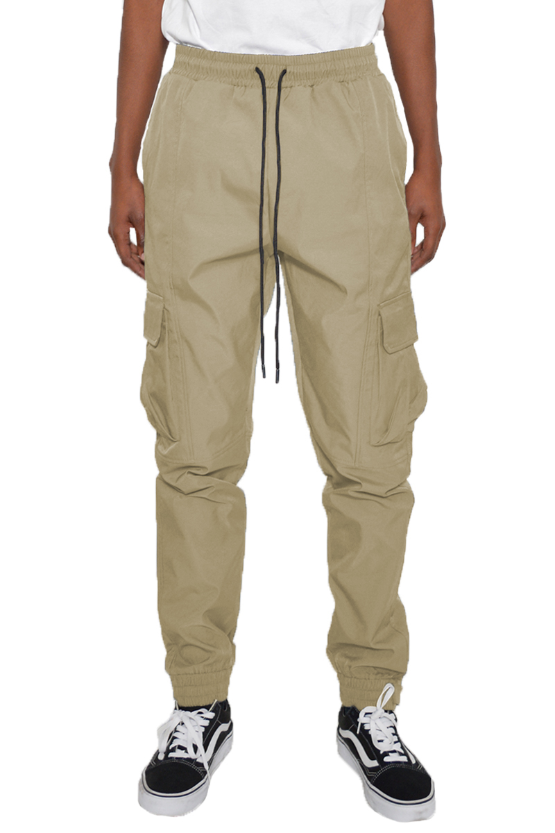 Cargo Utility Jogger Elastic Ankle Pant in a stylish design with elastic waist and adjustable ankle cuffs.