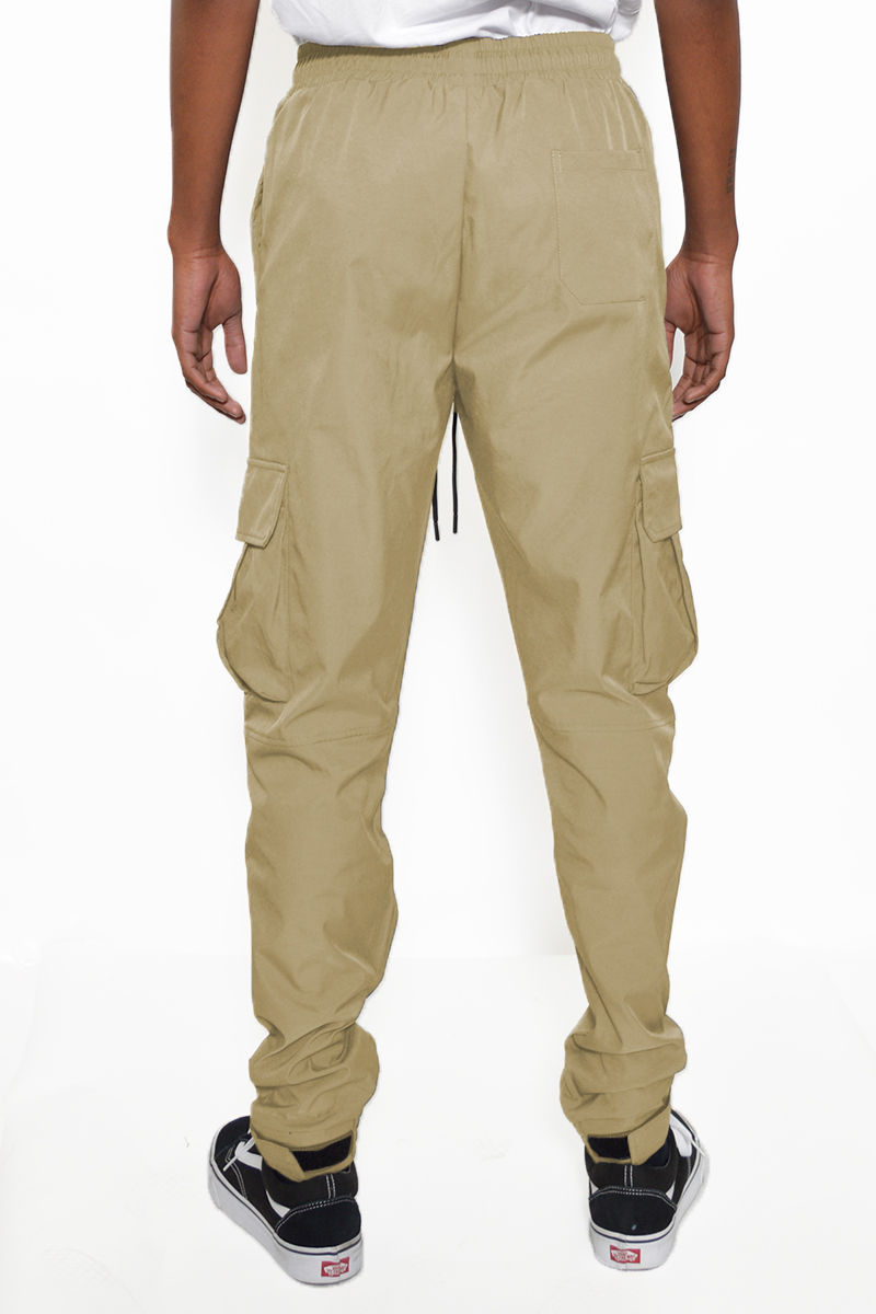 Cargo Utility Jogger Elastic Ankle Pant in a stylish design with elastic waist and adjustable ankle cuffs.