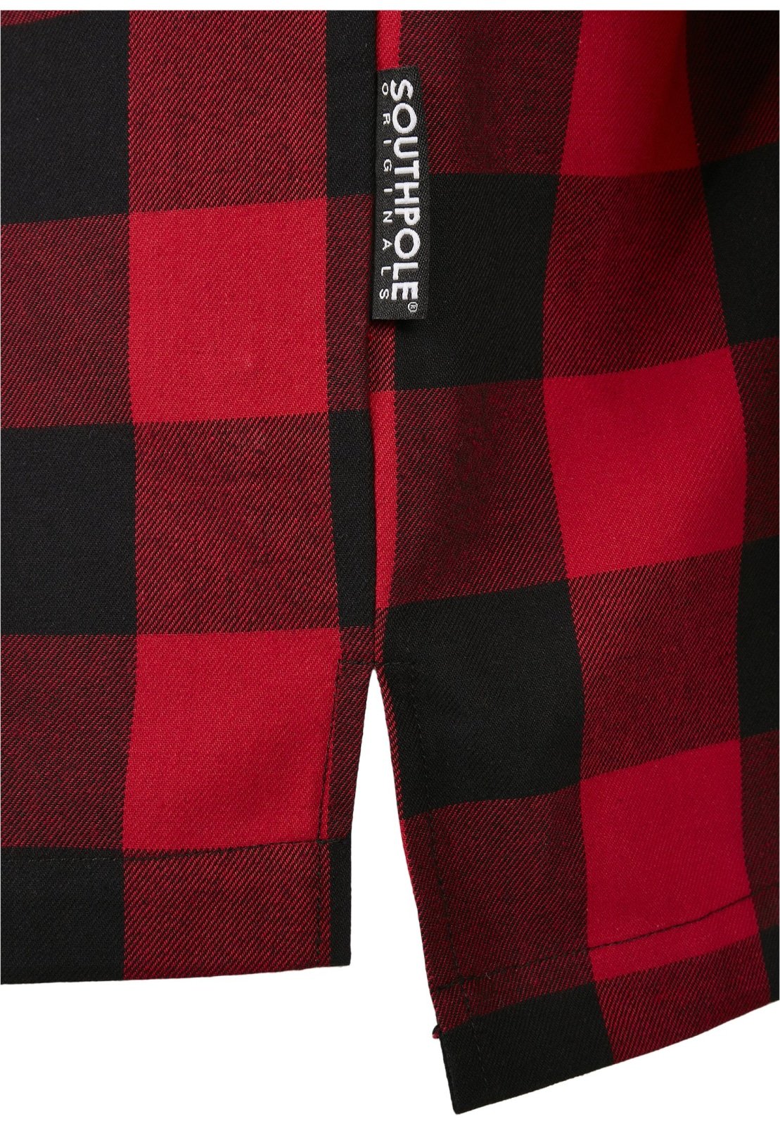 Men's oversized check flannel shirt in cotton with two chest pockets and button placket.