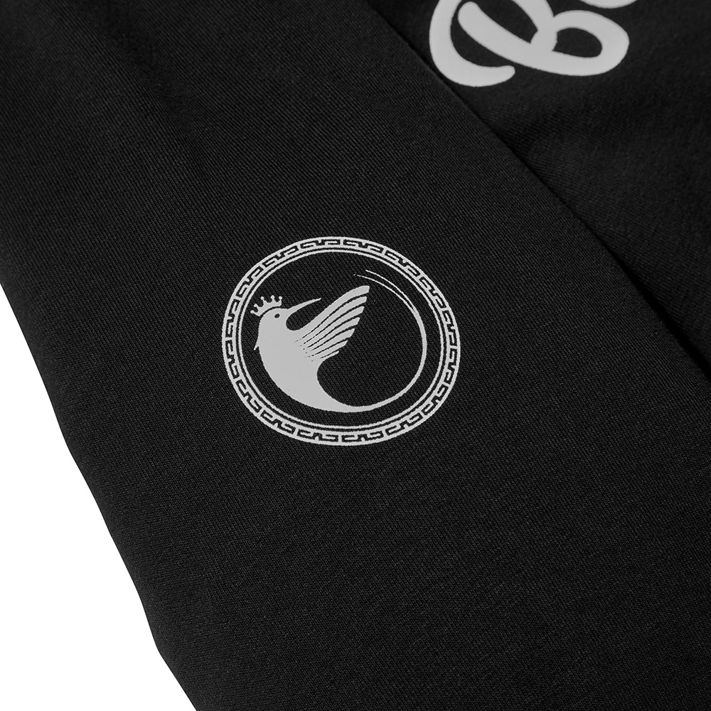 A stylish unisex cotton pullover hoodie featuring the Bellusstate logo and God Bird motif, designed for comfort and functionality.