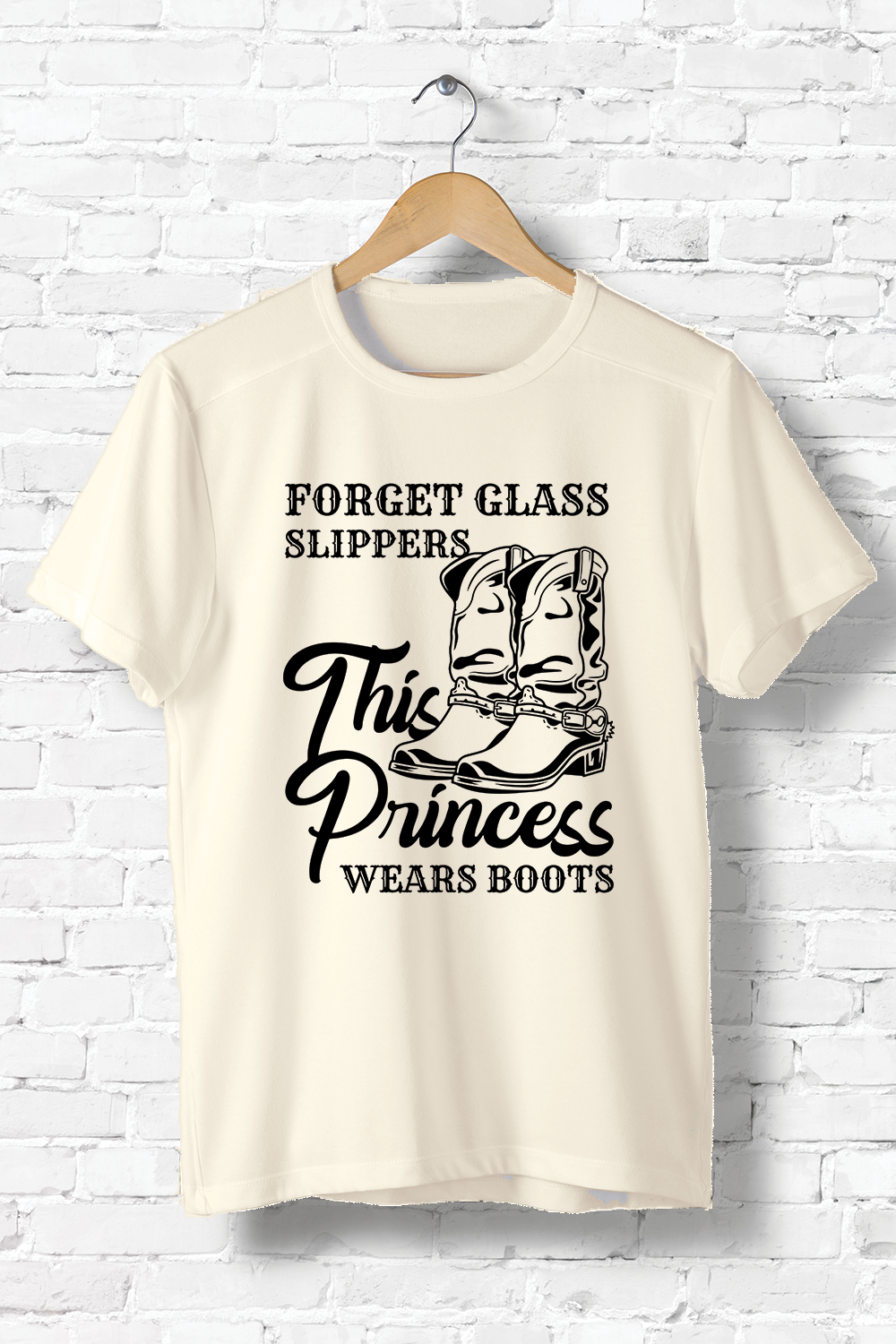 A stylish unisex Cowgirl Boots Quote T-Shirt made from soft ring-spun cotton, featuring a unique cowgirl-themed design.