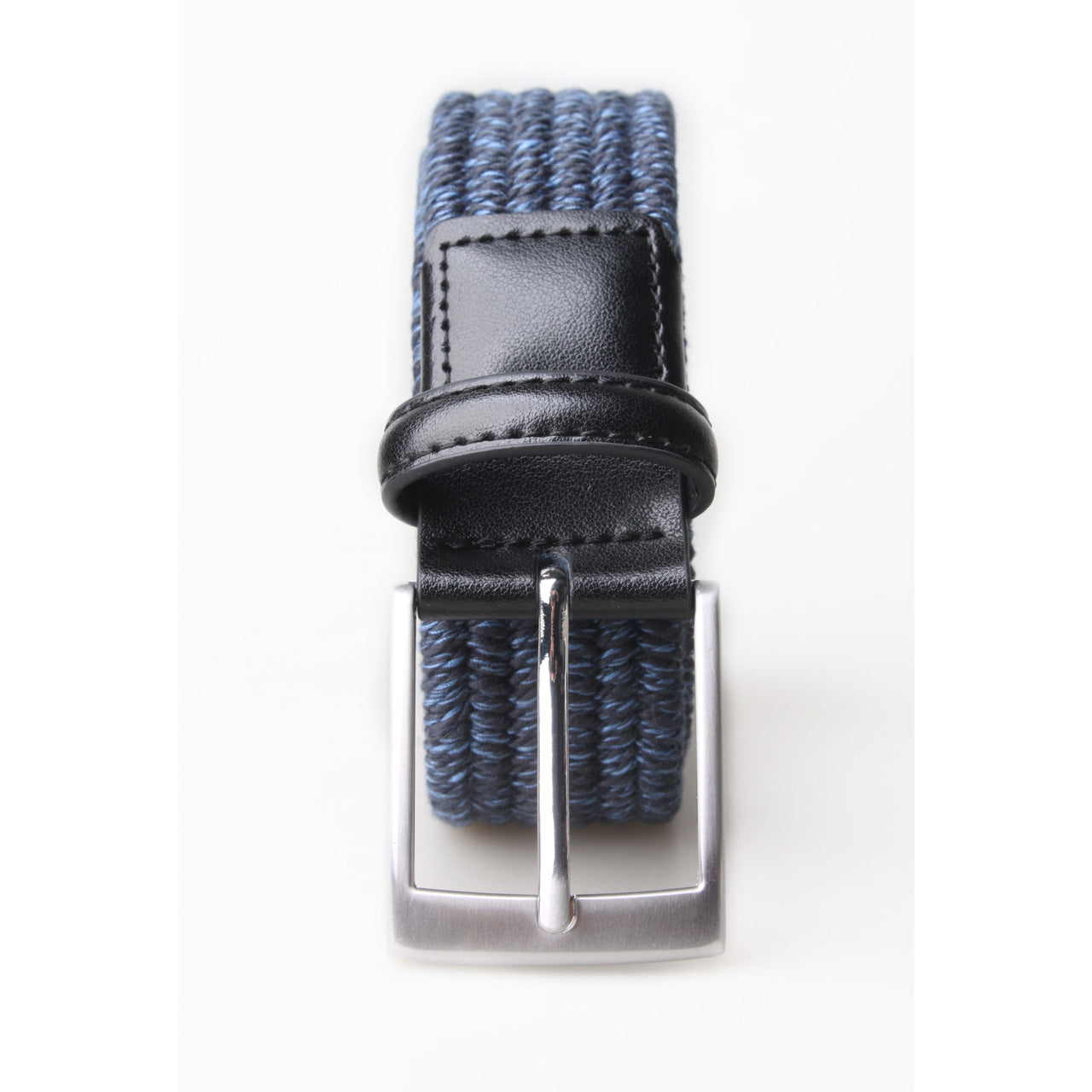 Darren Twisted Yarn Stretch 3.5 CM Belt featuring a braided design with a leather loop, perfect for stylish and comfortable wear.