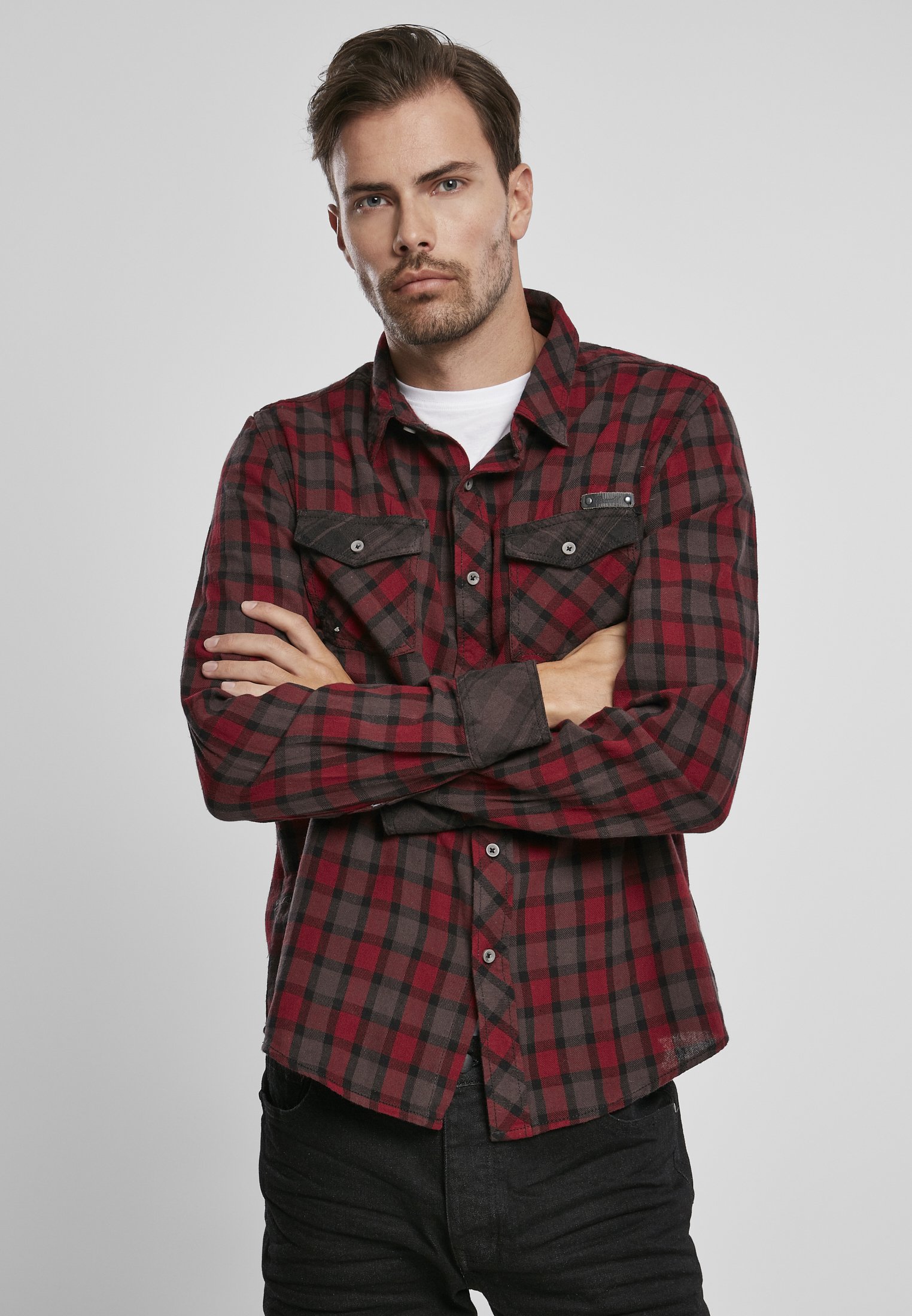 Duncan Checked Shirt made of 100% cotton featuring a stylish checked pattern, perfect for casual or formal wear.